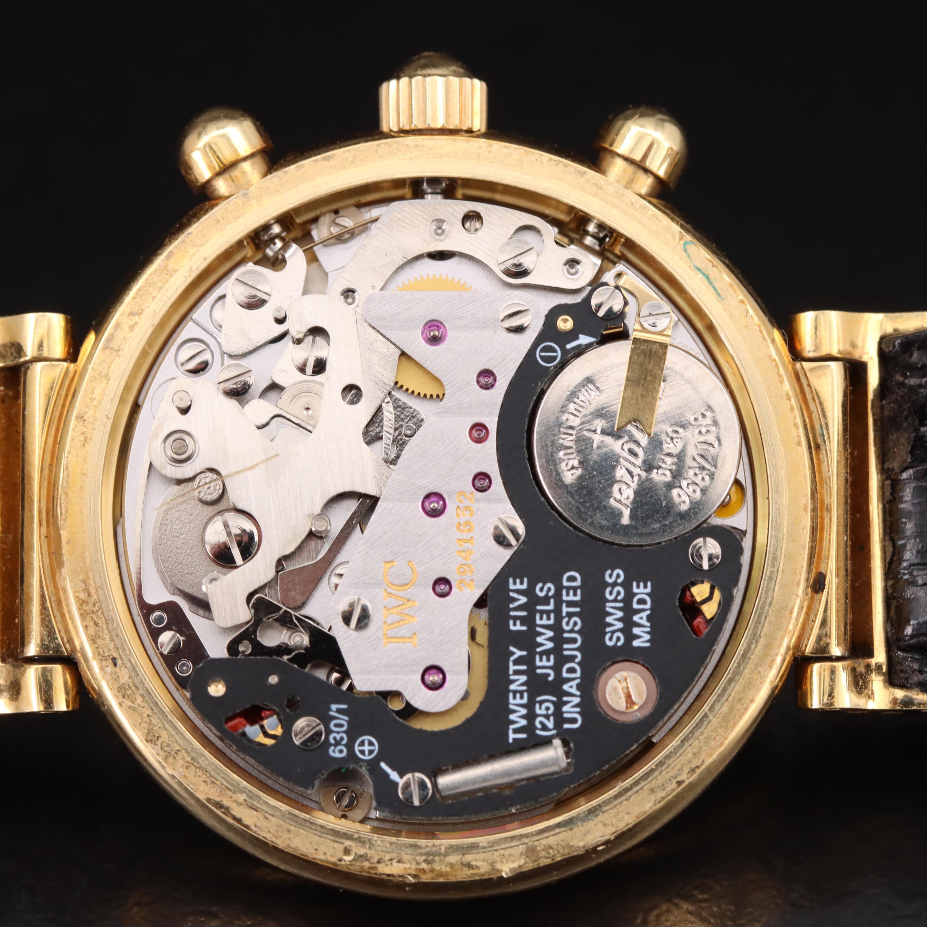 18K I.W.C. Schaffhausen Da Vinci Moonphase Chronograph Watch
