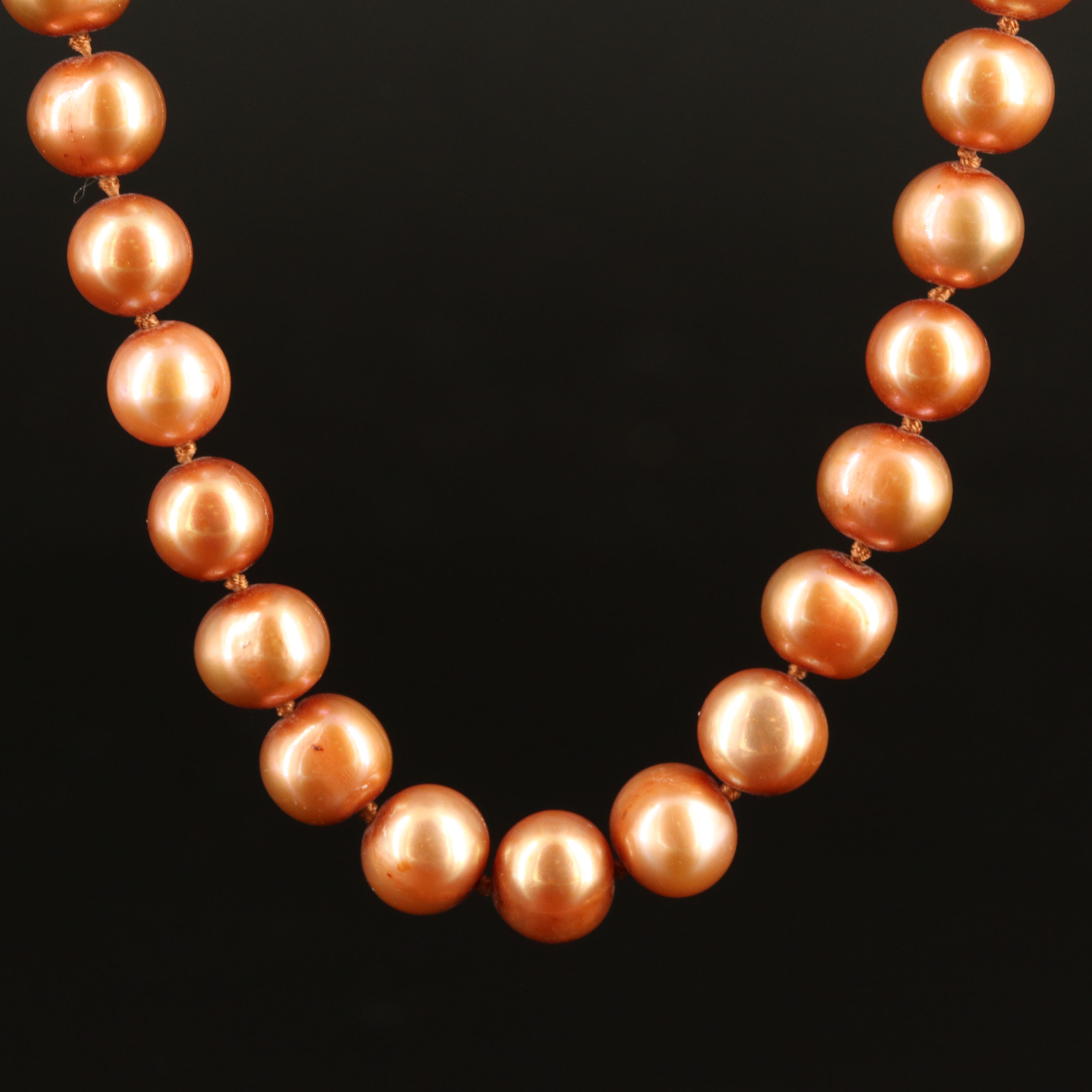 Pearl Necklace with 14K Clasp