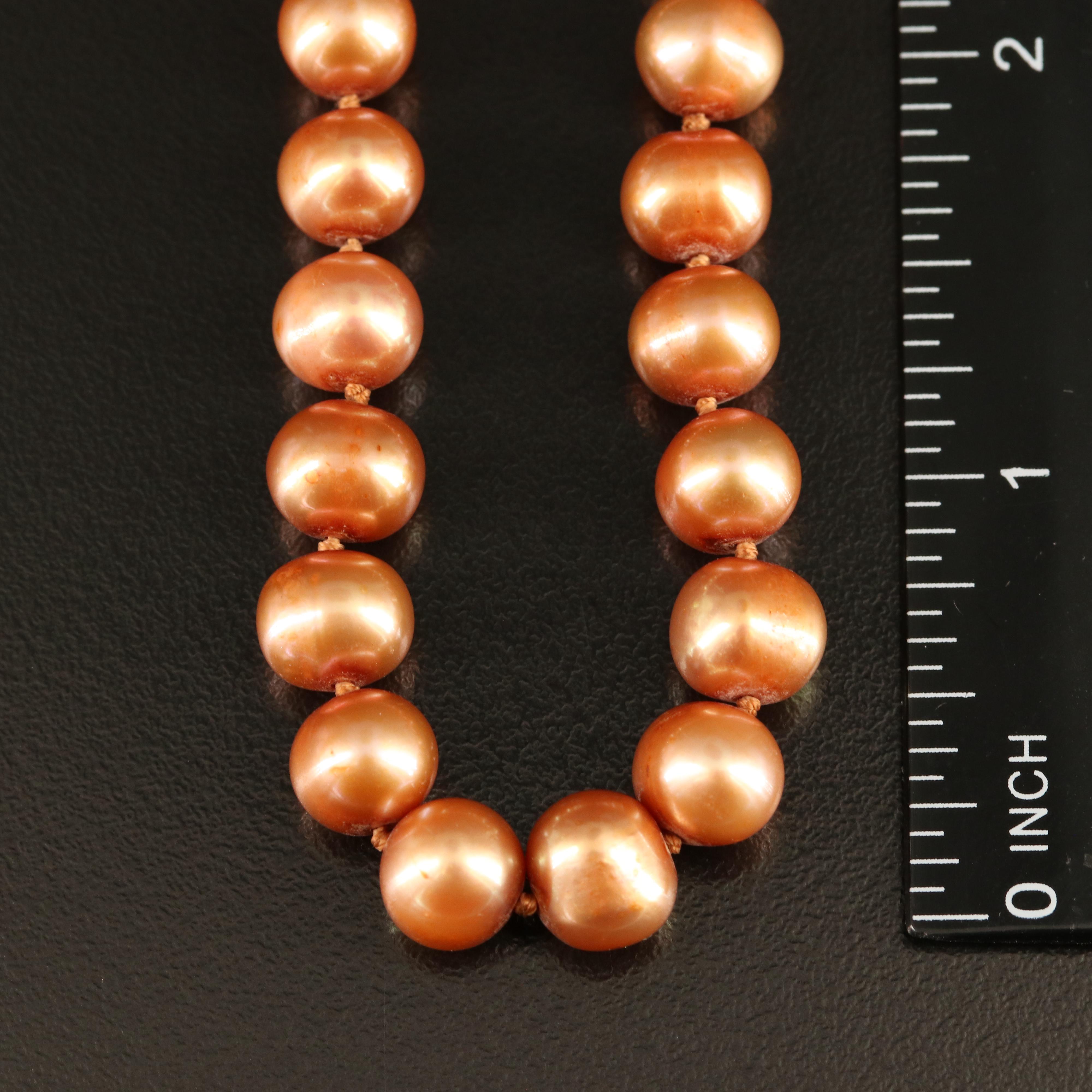 Pearl Necklace with 14K Clasp