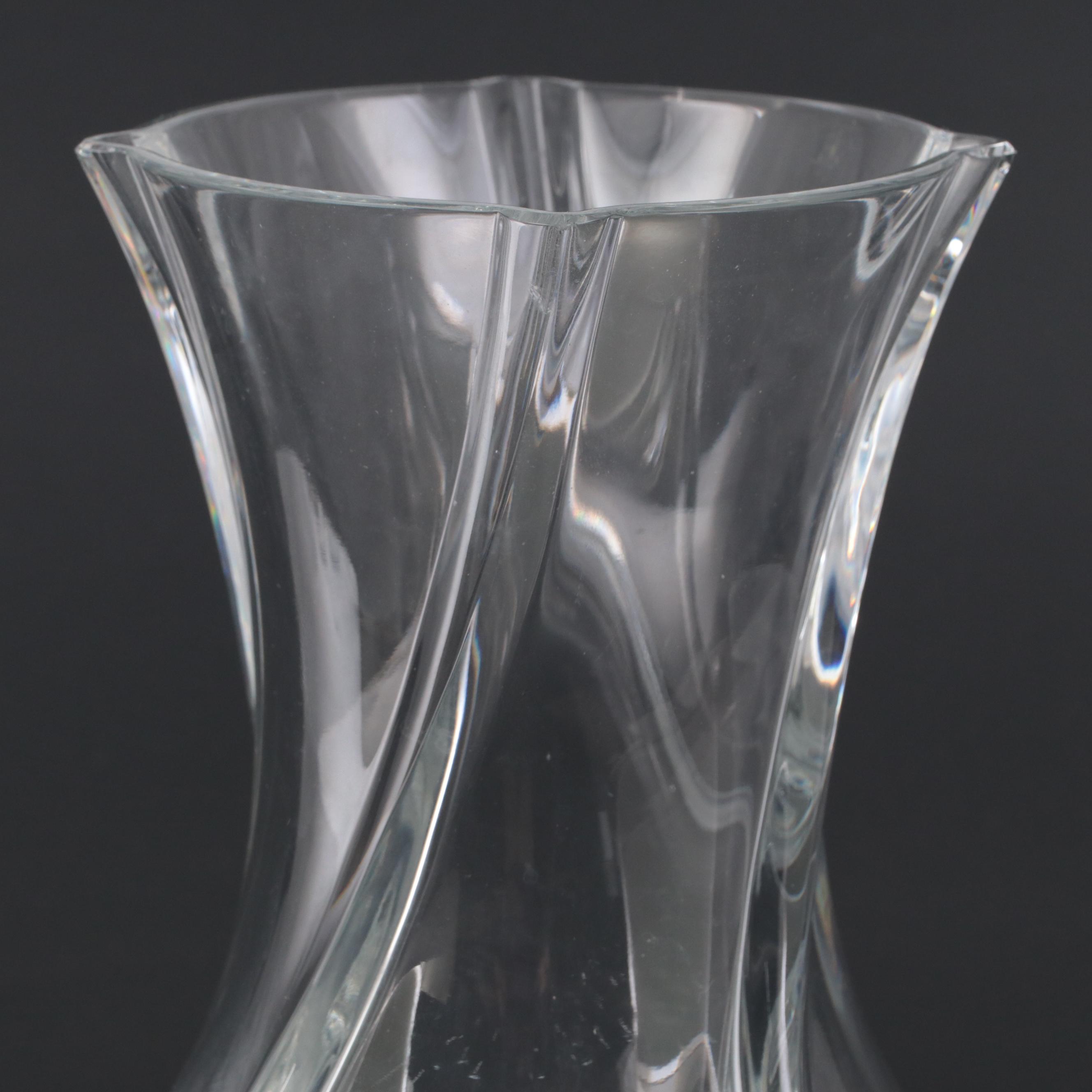 Baccarat "Serpentin" Crystal Vase