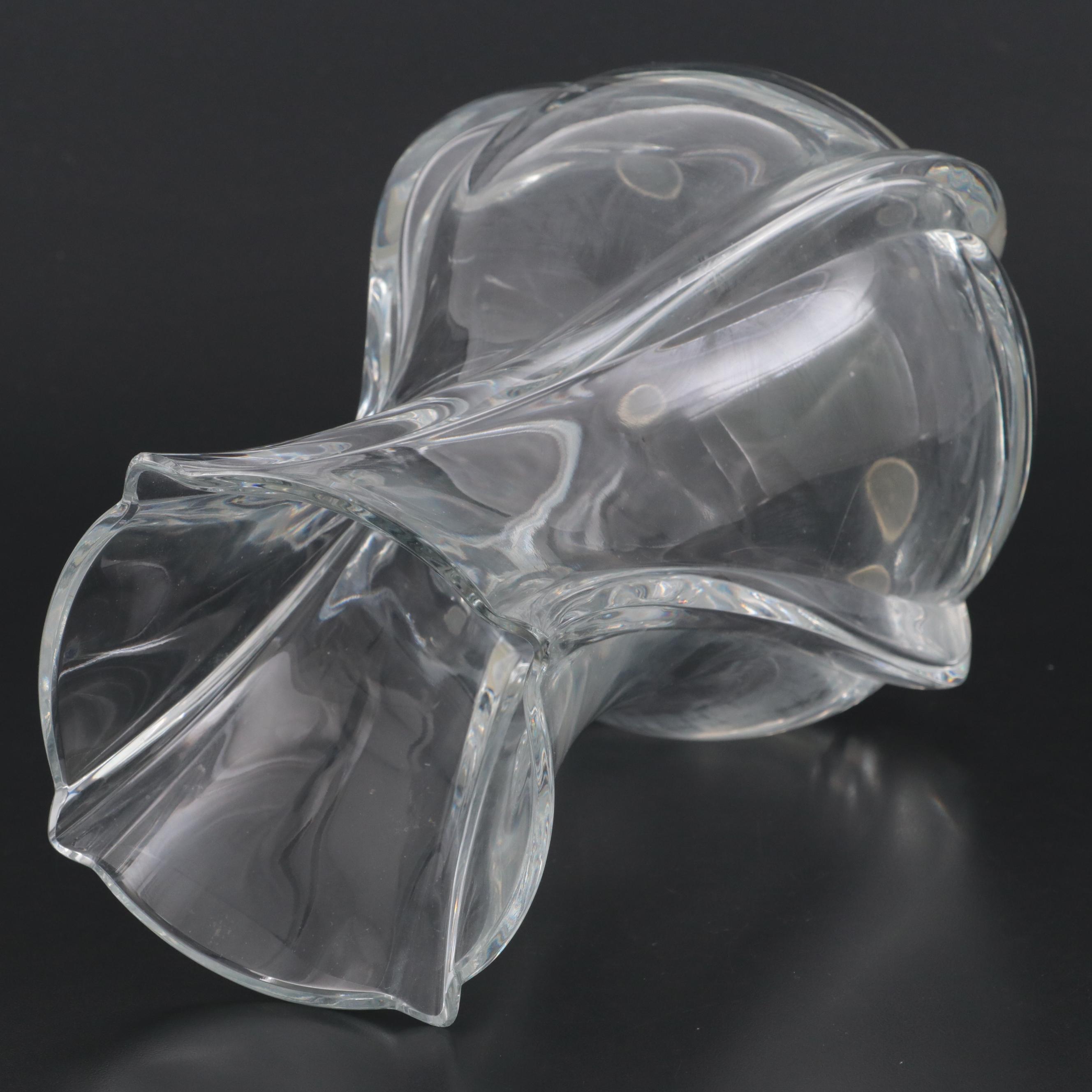 Baccarat "Serpentin" Crystal Vase