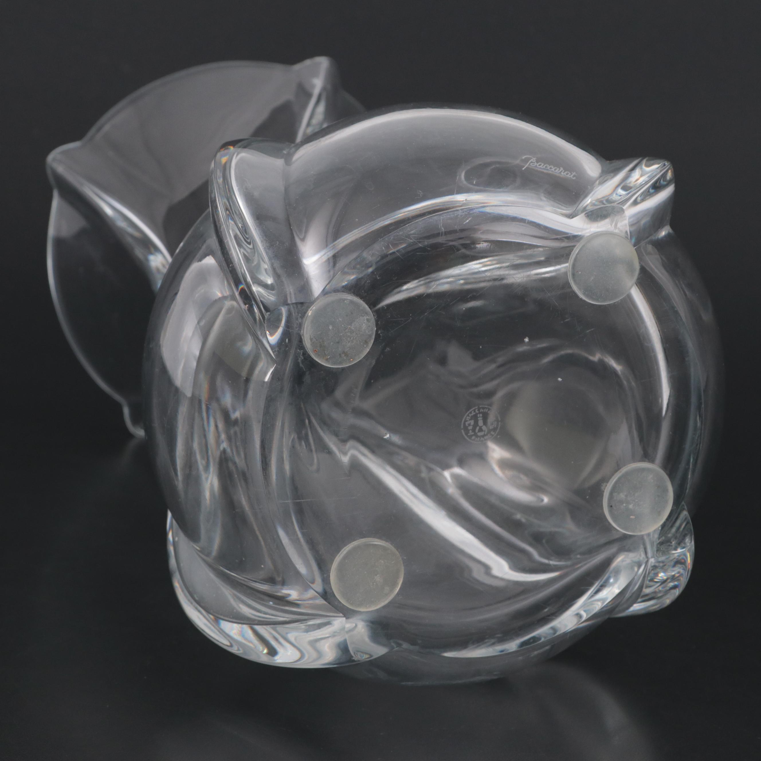 Baccarat "Serpentin" Crystal Vase