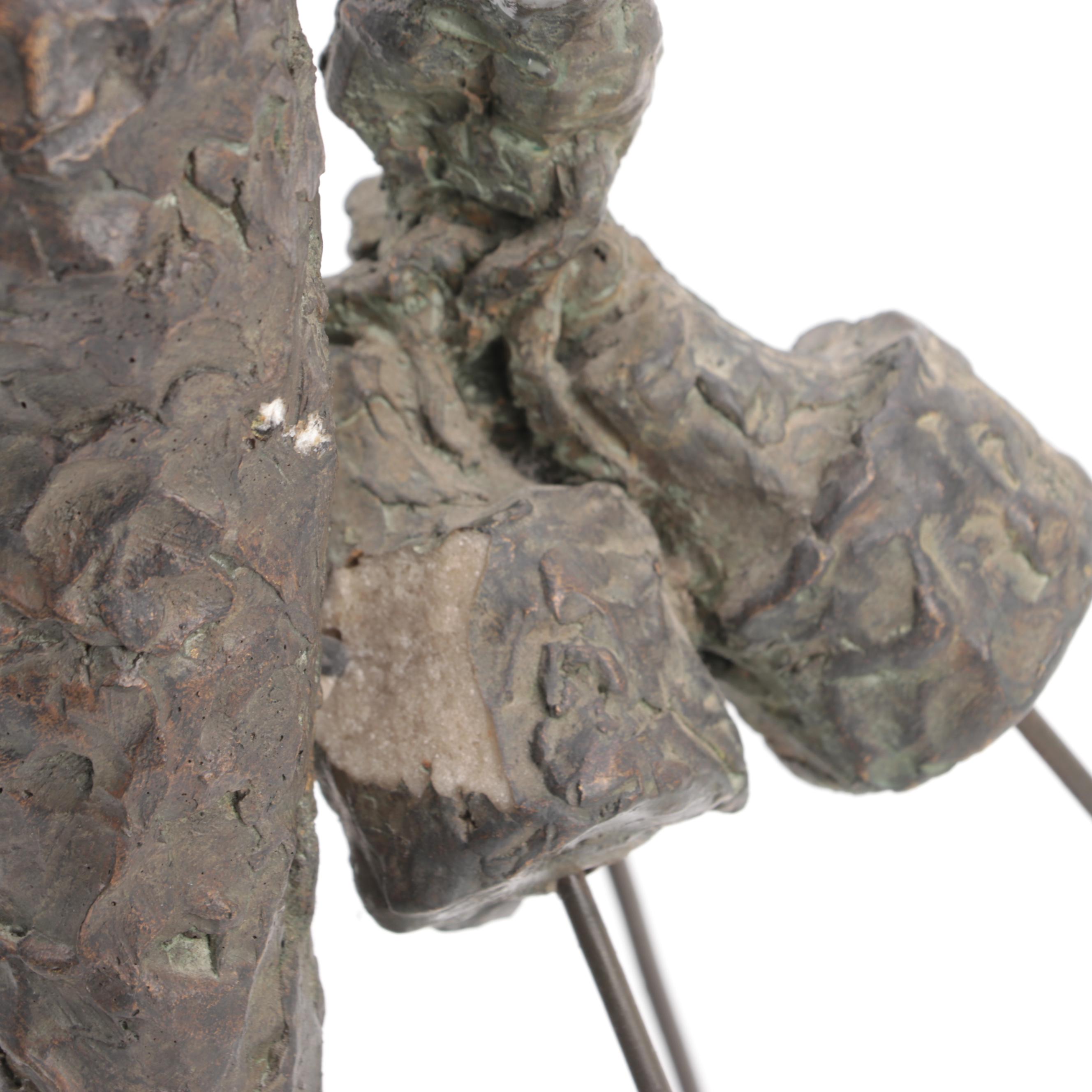 Cast Metal Sculpture of Standing Male Figure