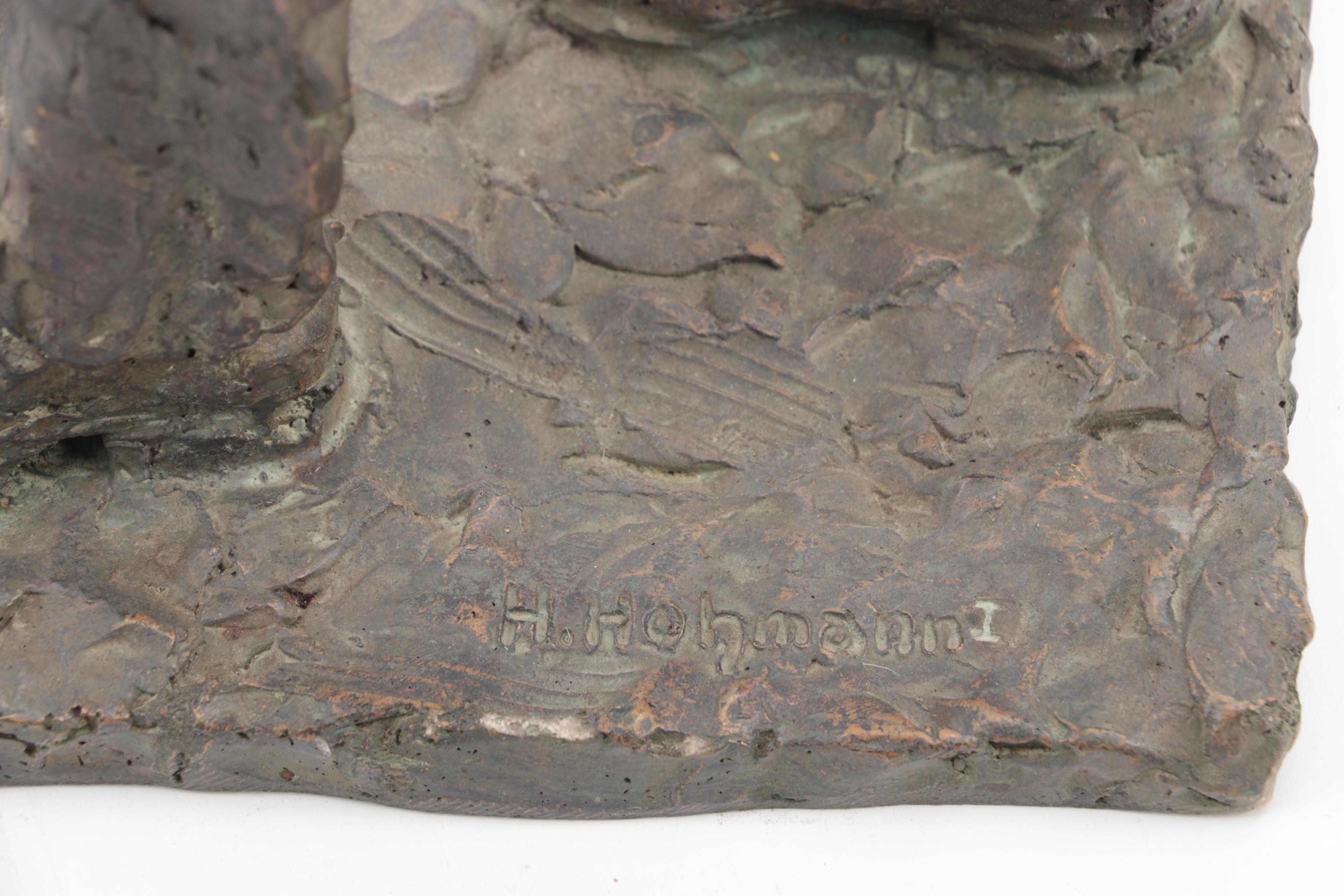 Cast Metal Sculpture of Standing Male Figure