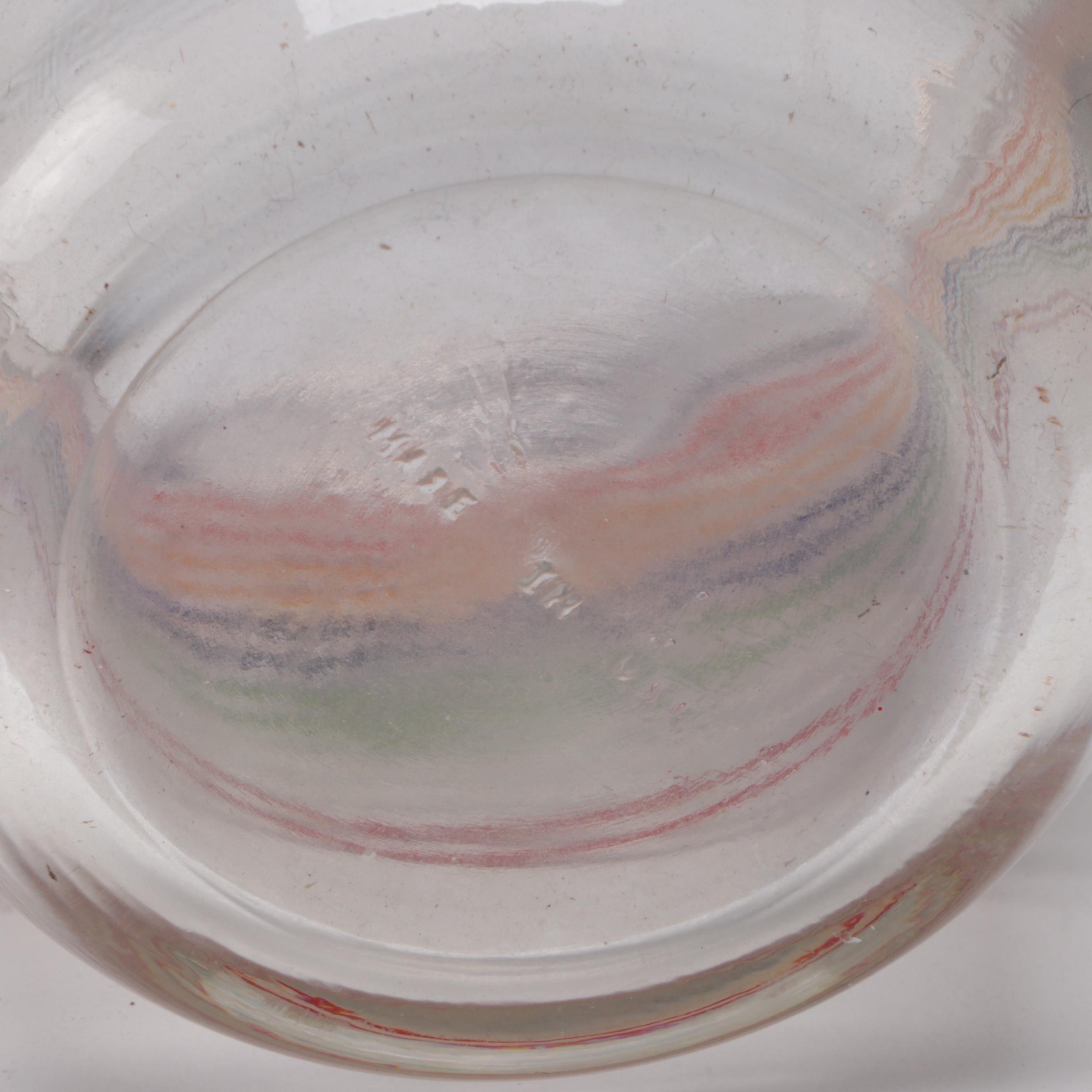 Mid-Century Modern Striped Cocktail Shaker, Glasses, and Barware, 1940's