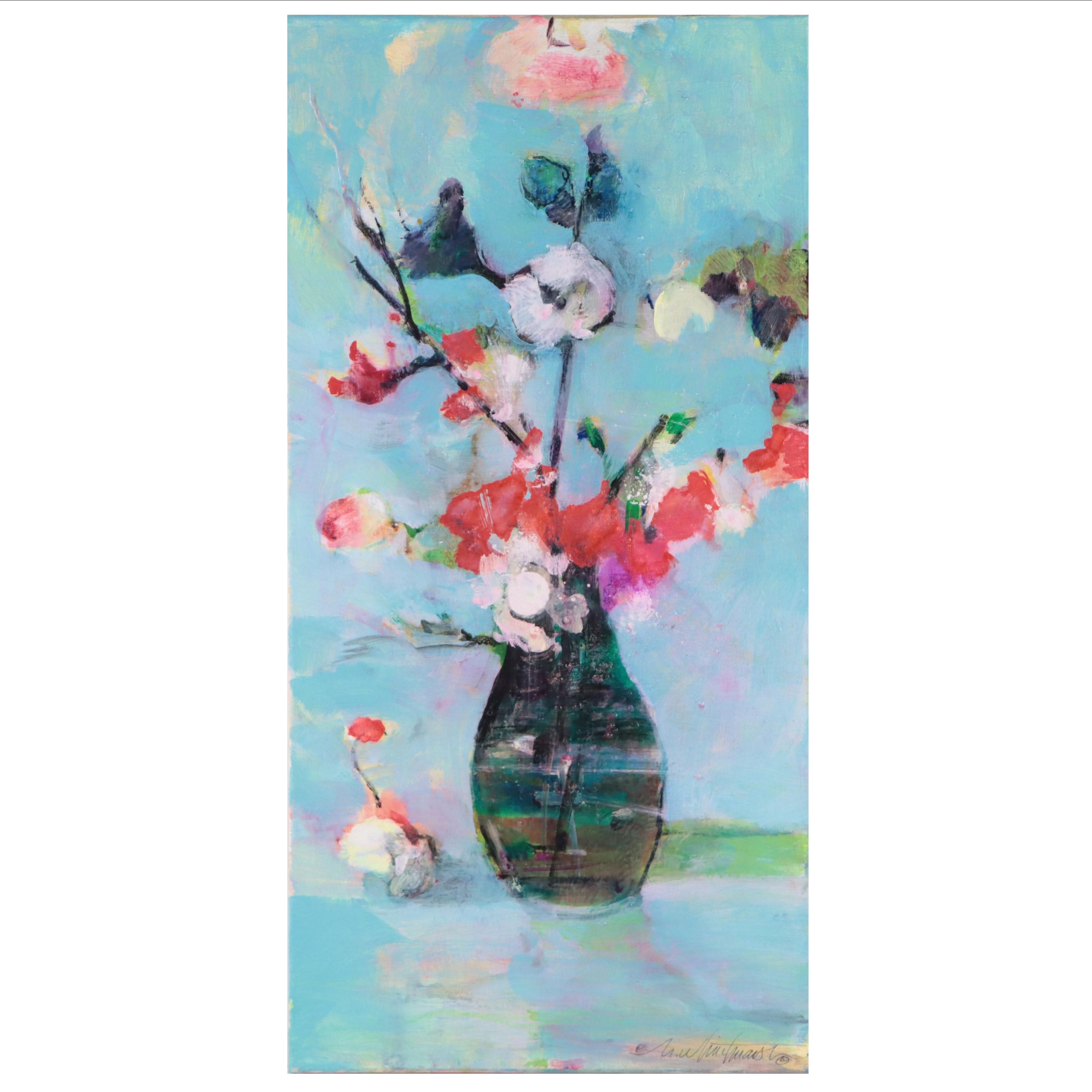 Mark Whitmarsh Acrylic Painting "Desert Rose," 2022