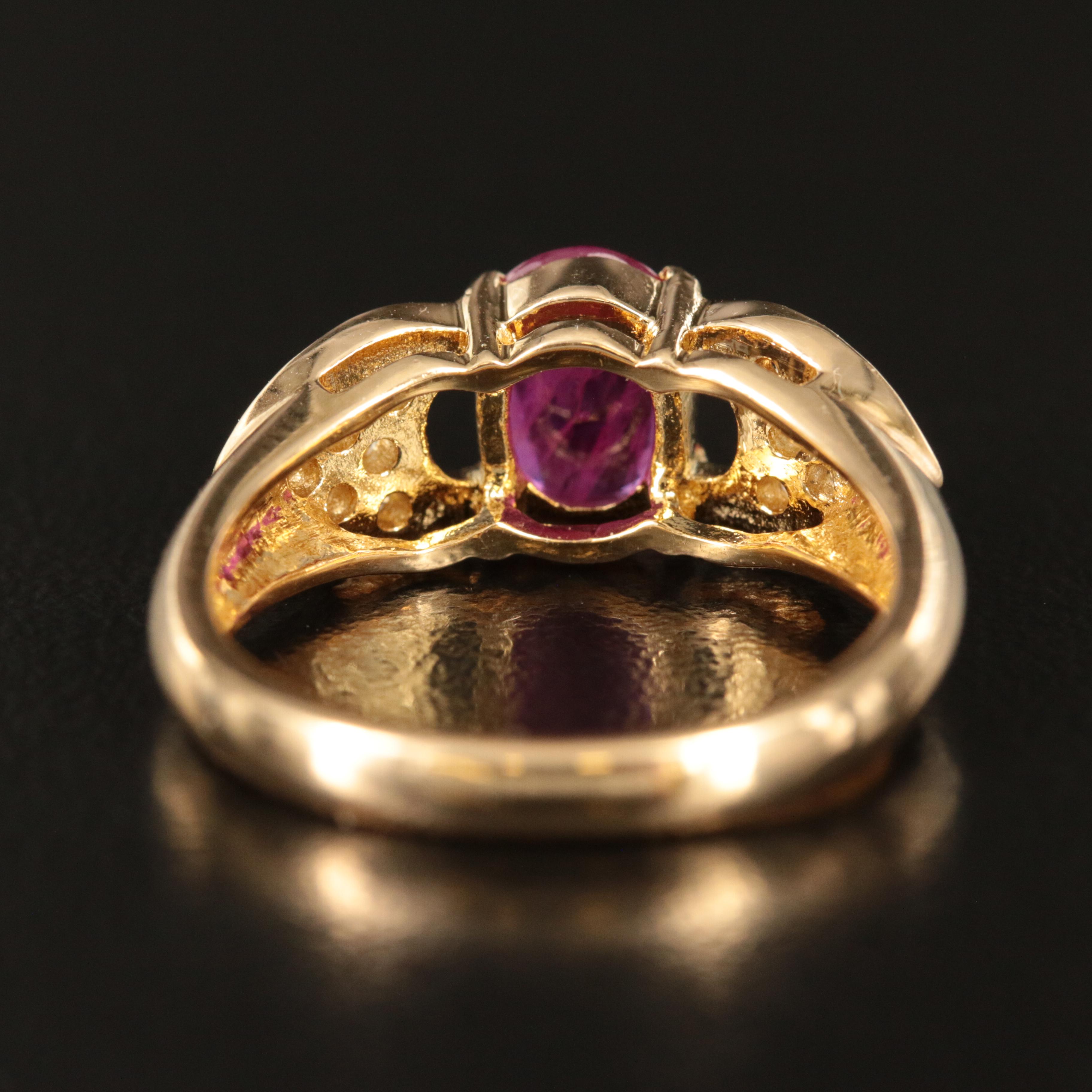 18K 1.80 CT Ruby and Diamond Ring
