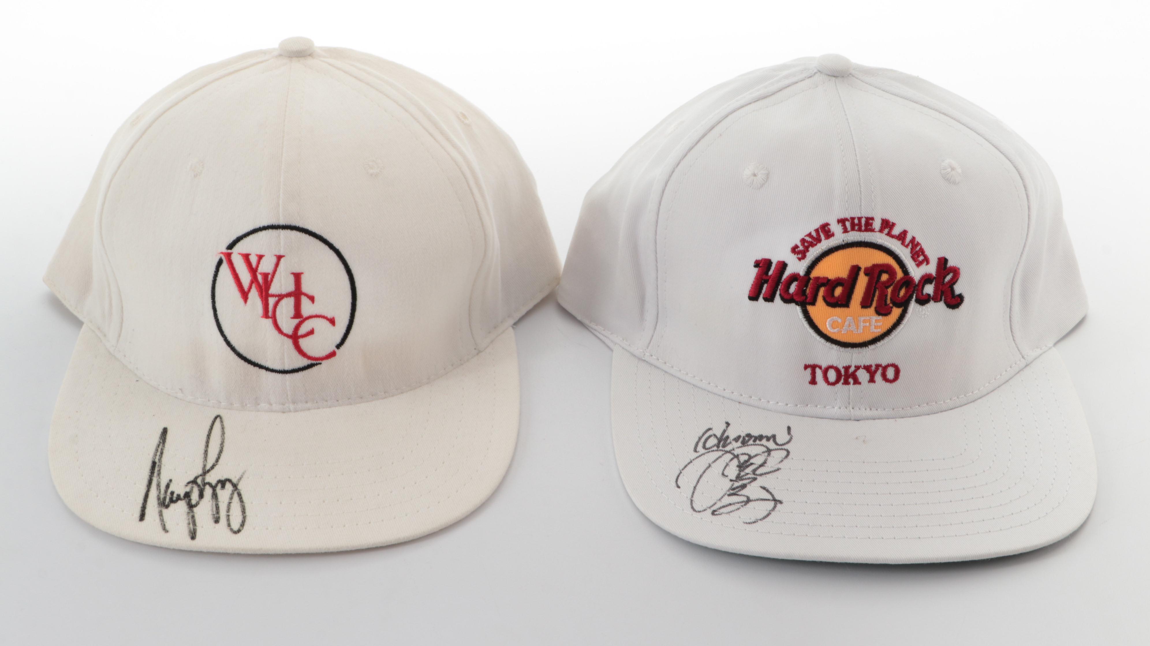 Jack Nicklaus, Greg Norman, Laura Davies, and More Signed Golfing Hats