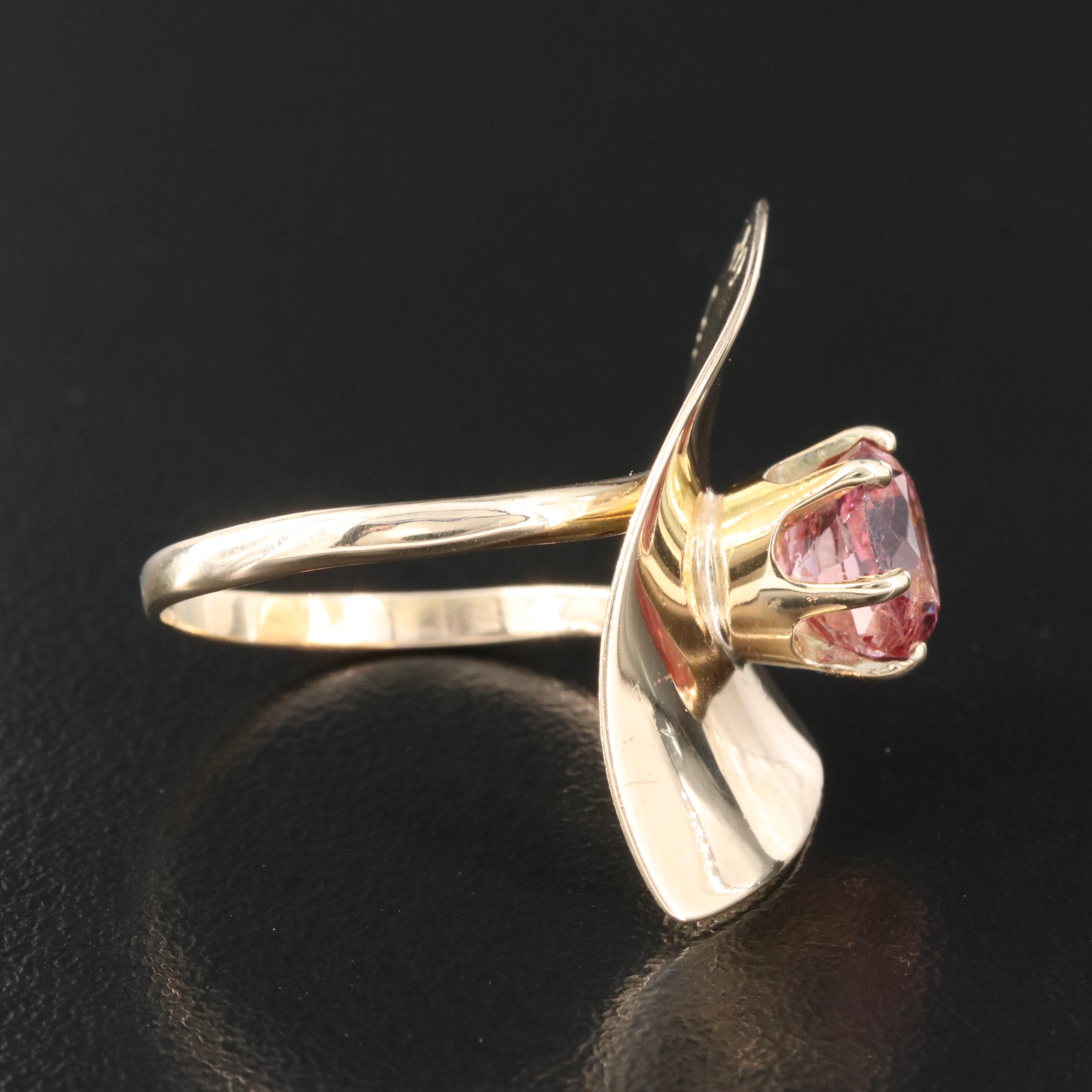 14K and 10K 2.65 CTW Spinel Ring with GIA Report