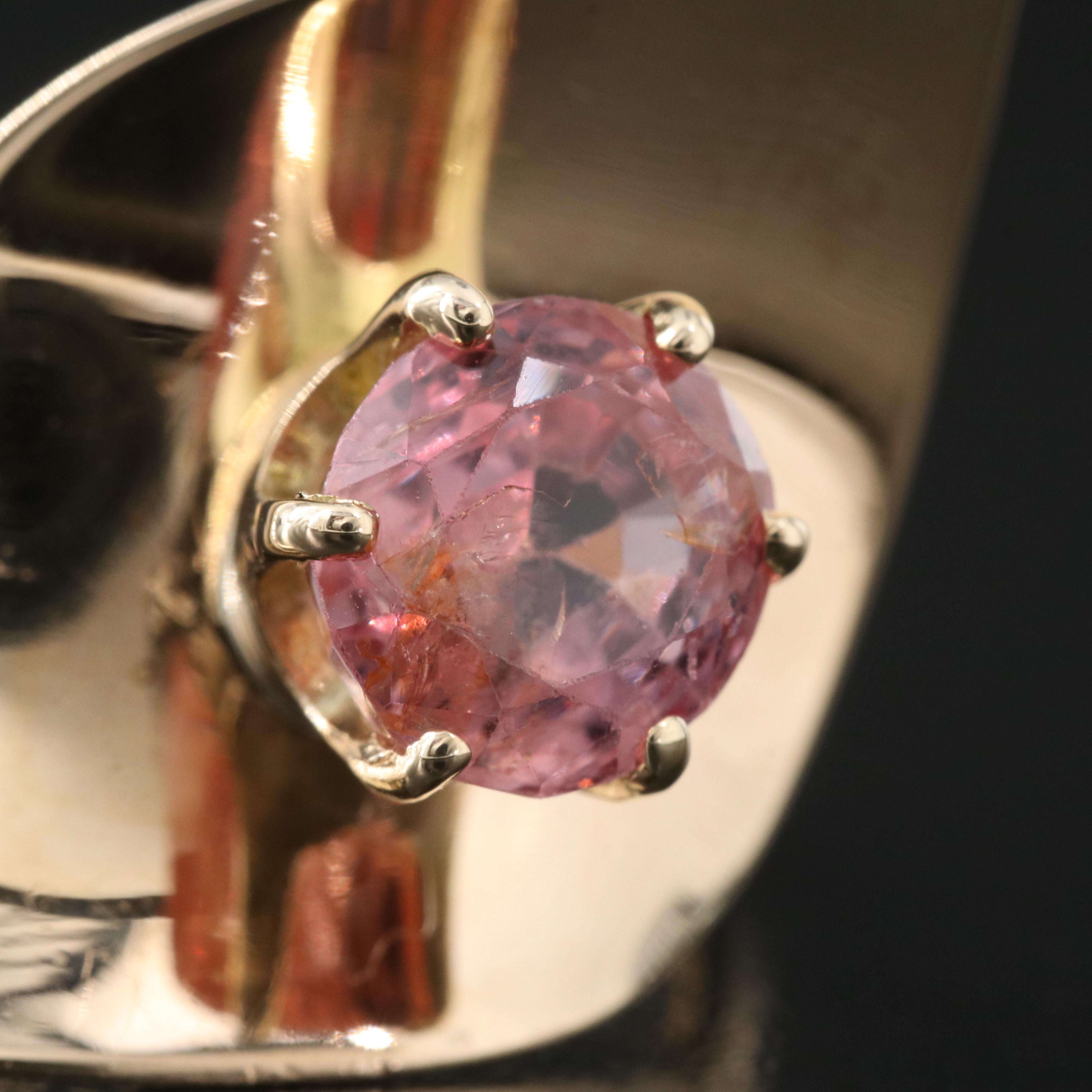 14K and 10K 2.65 CTW Spinel Ring with GIA Report