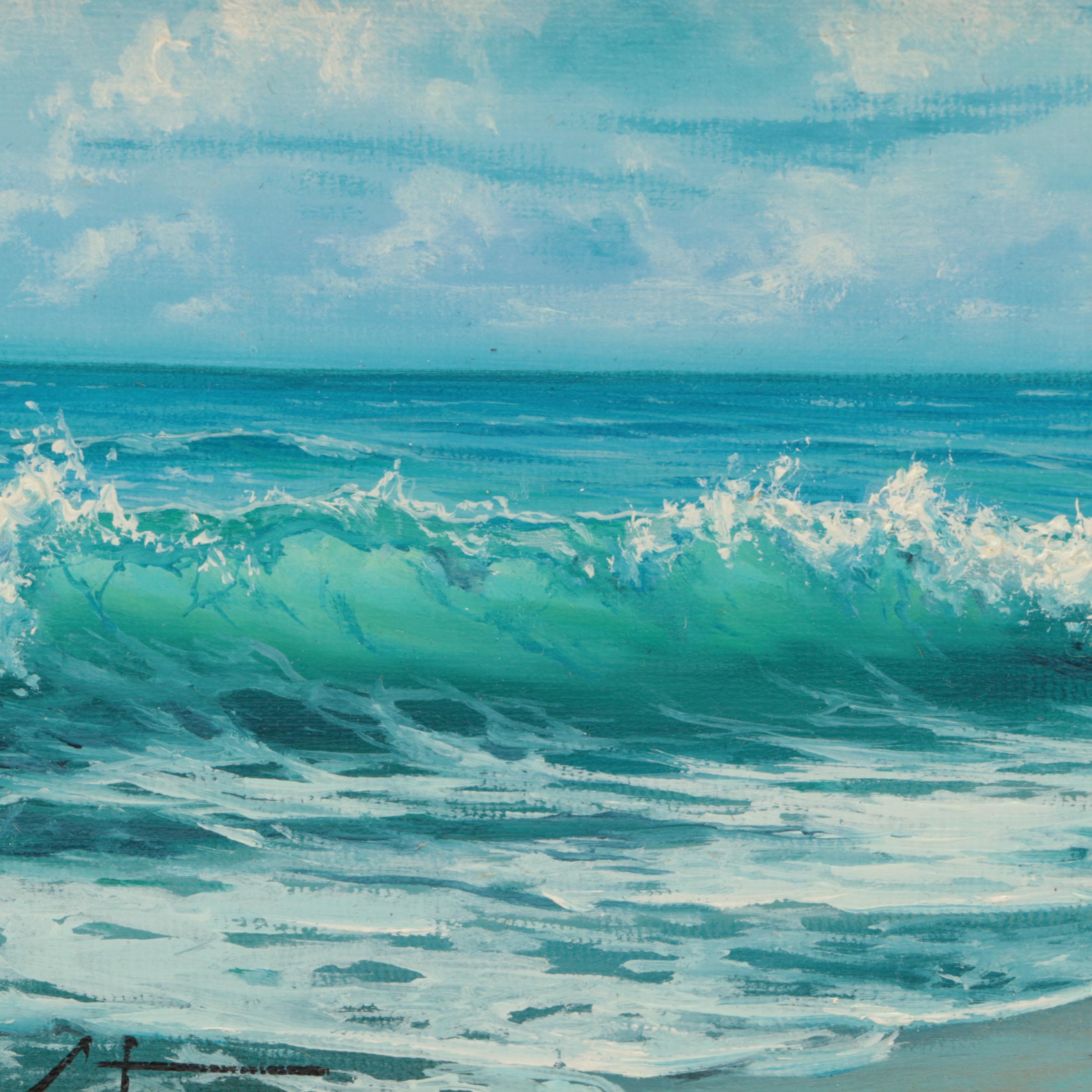 Jevgenijus Litvinas Oil Painting "Sea," 2022