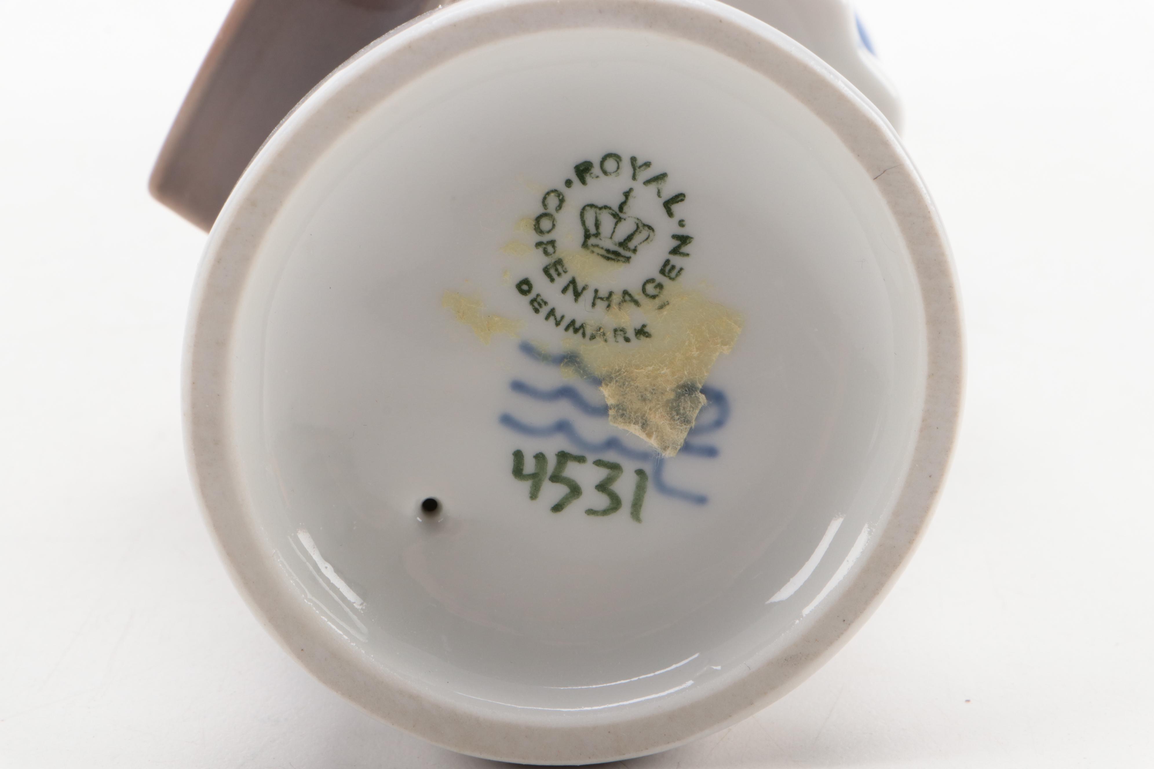 "Girl With Satchel" and Other Royal Copenhagen Porcelain Figurines