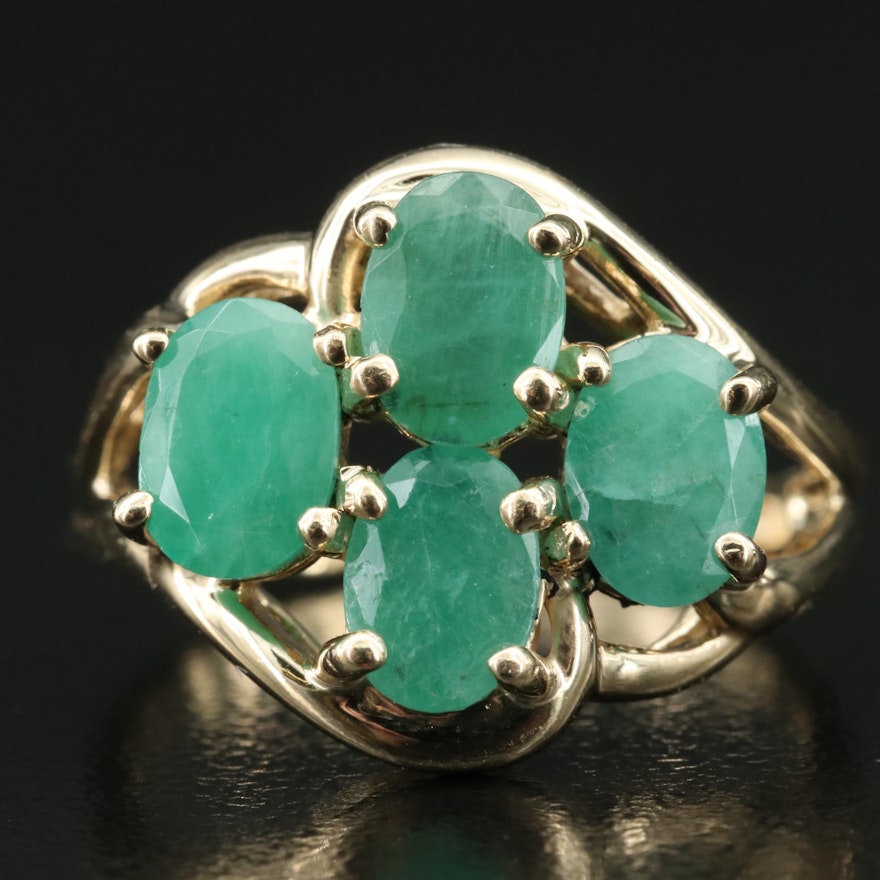 10K Emerald Ring