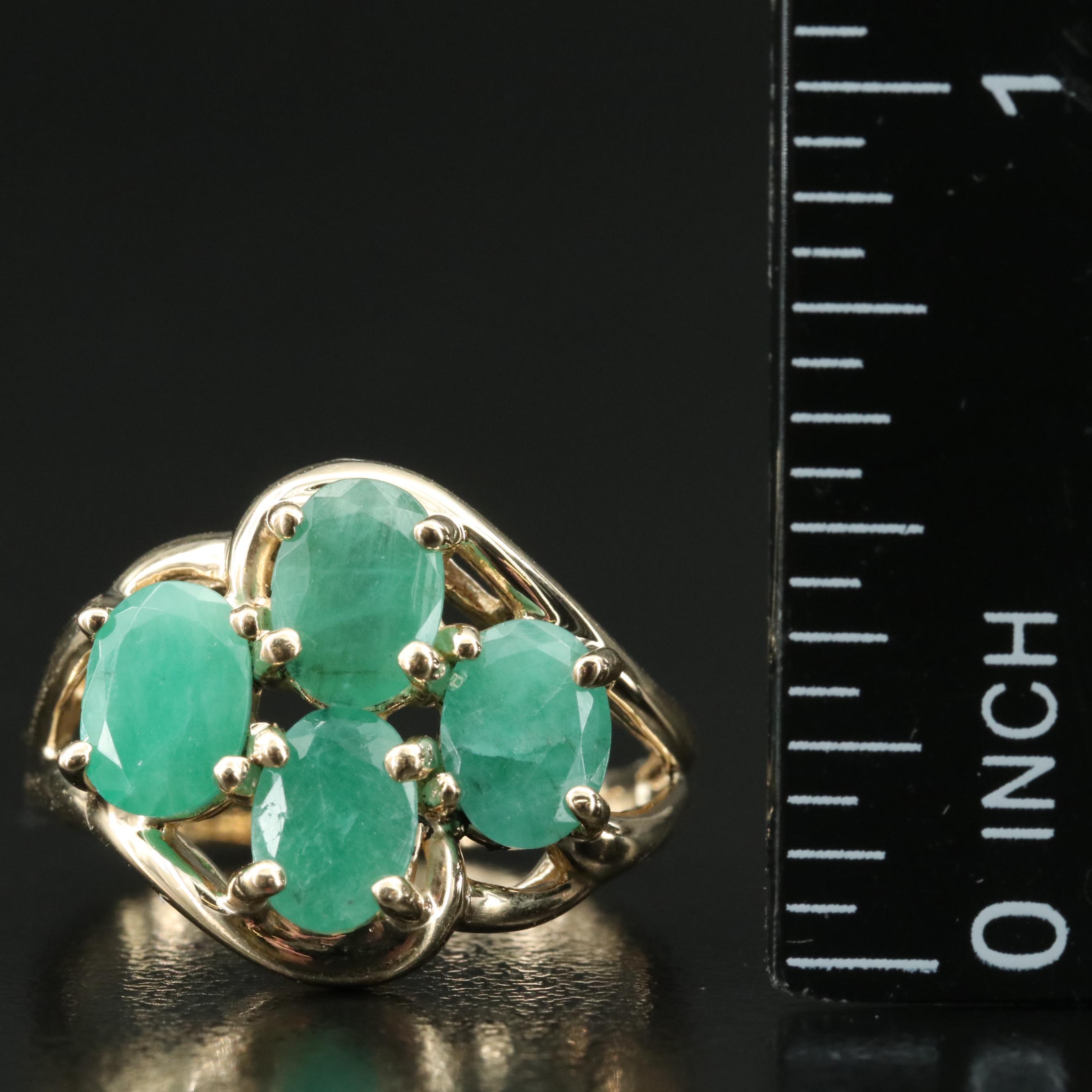 10K Emerald Ring