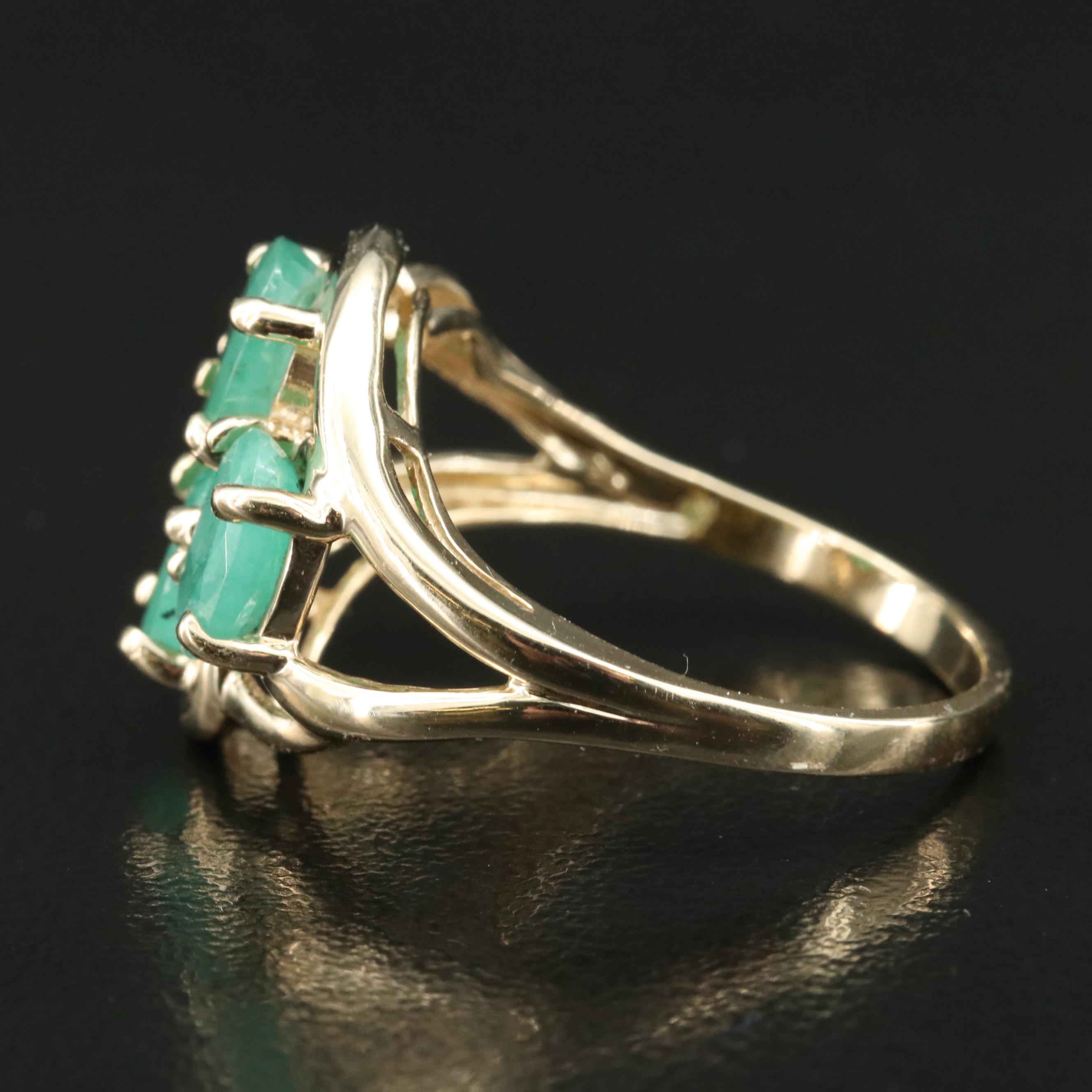 10K Emerald Ring
