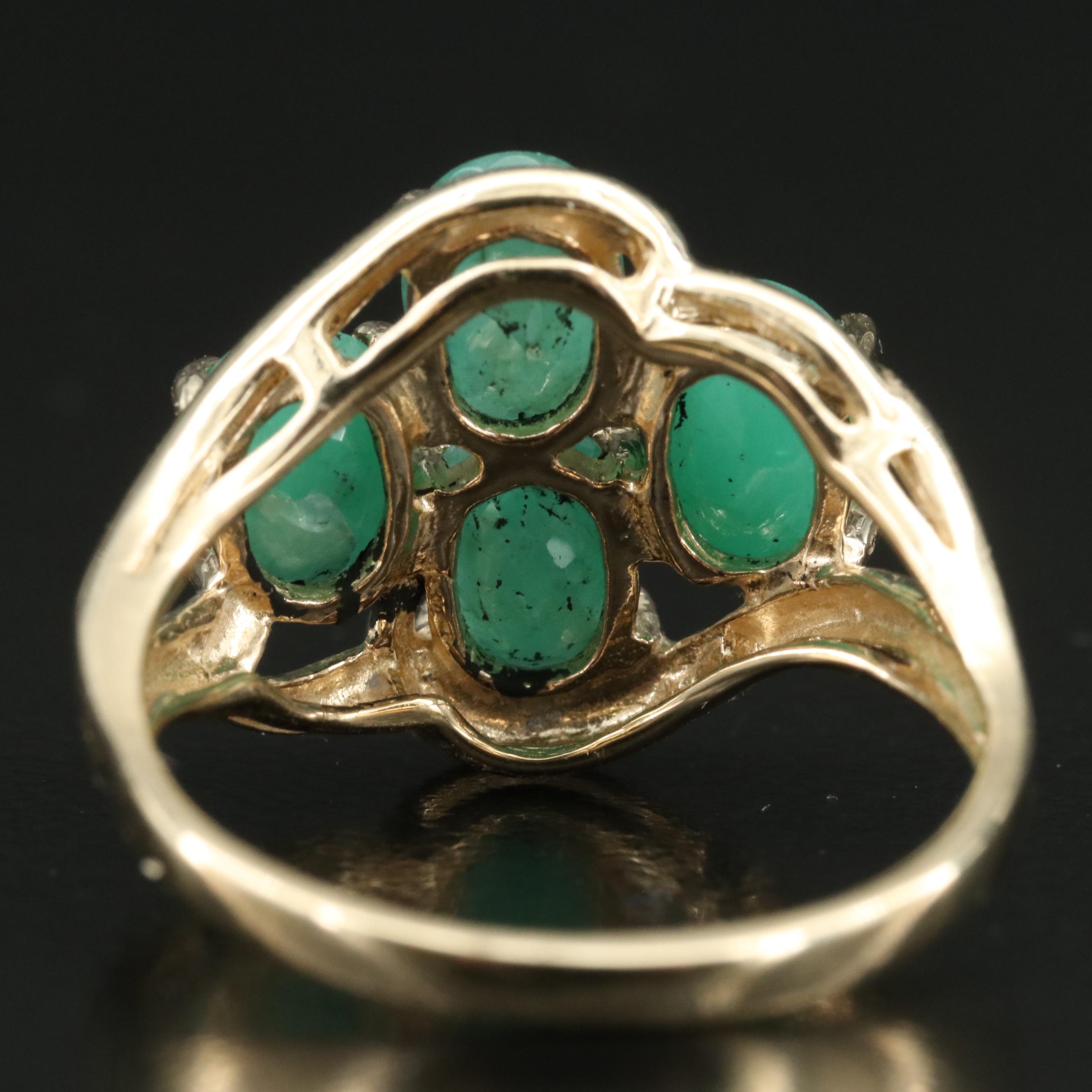 10K Emerald Ring