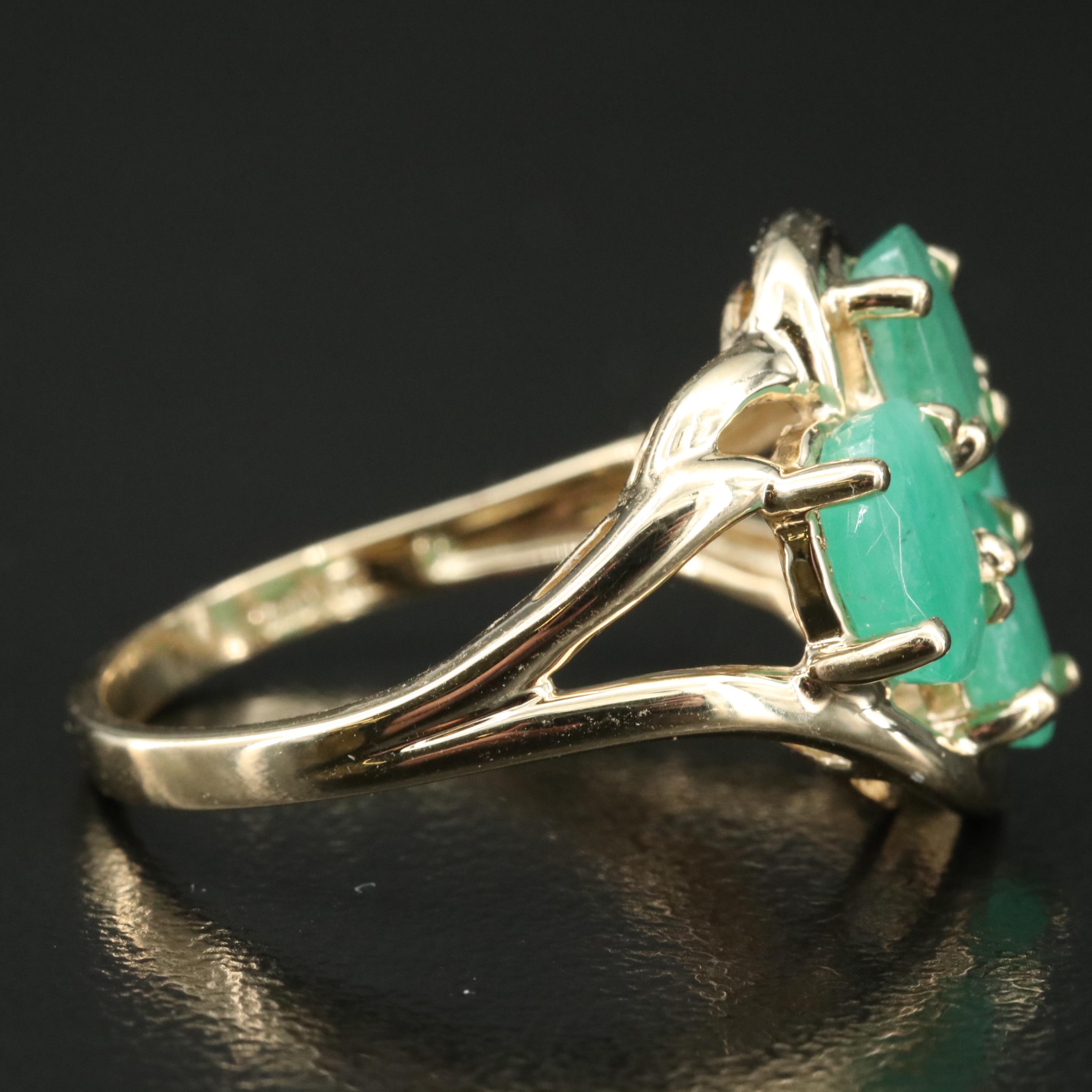 10K Emerald Ring