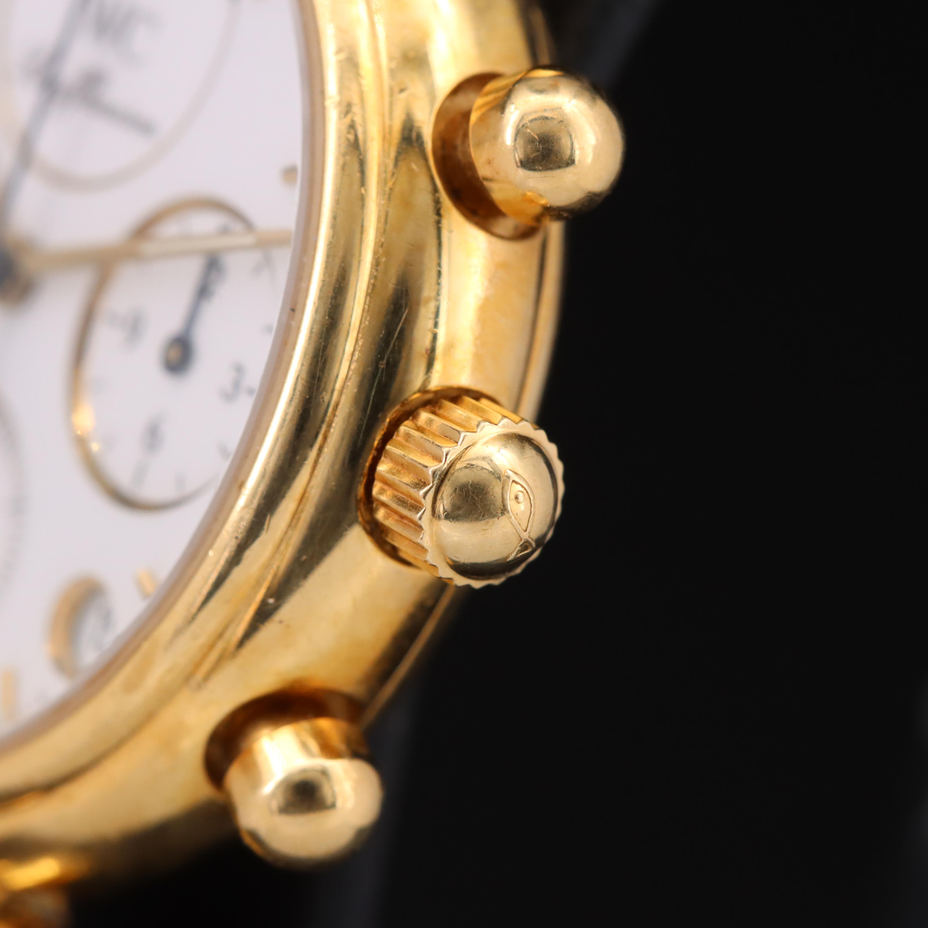 18K I.W.C. Schaffhausen Da Vinci Moonphase Chronograph Watch