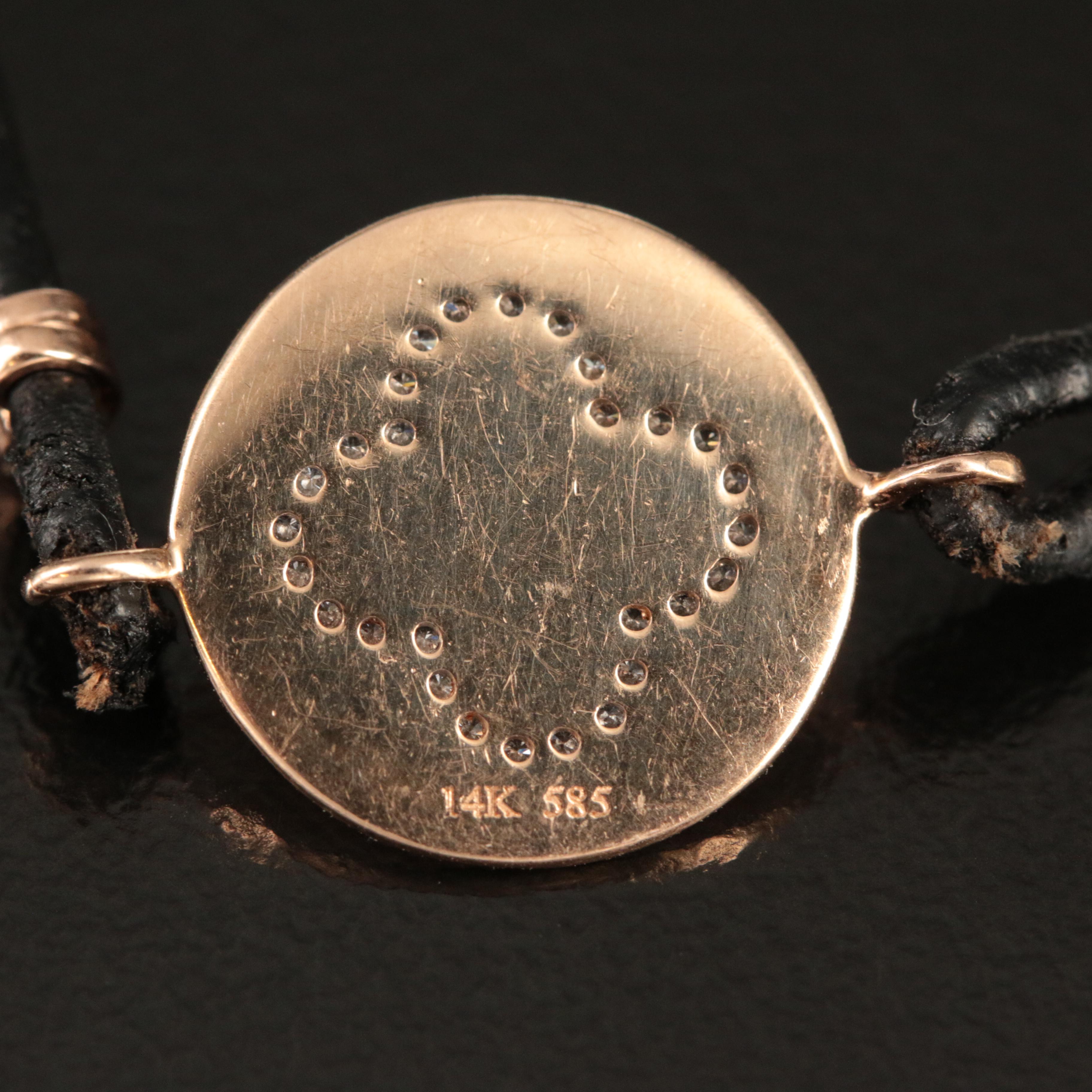 14K 0.07 CTW Diamond Quatrefoil Bracelet