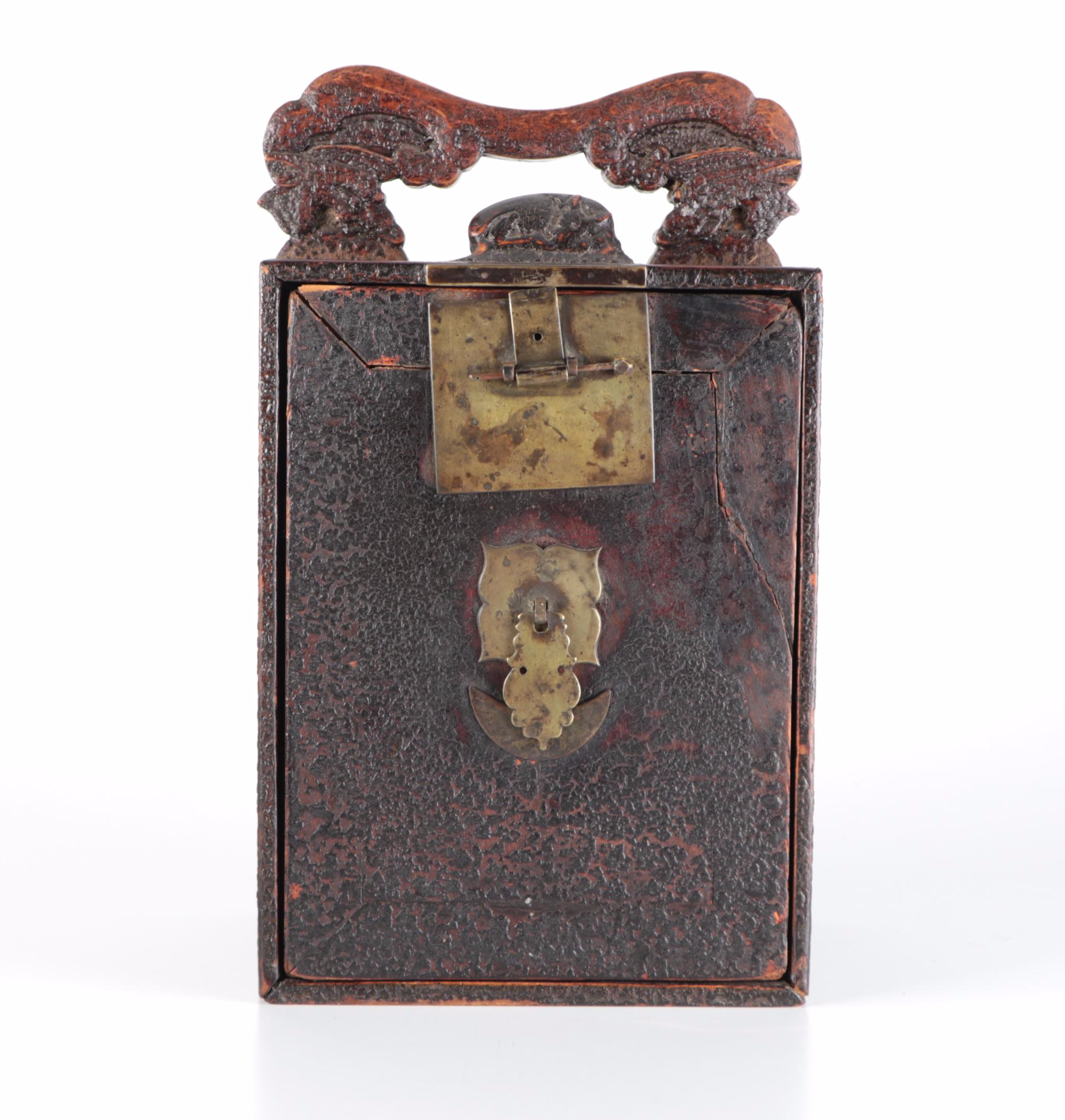 Chinese  Wooden Collectors Box or Specimen Case