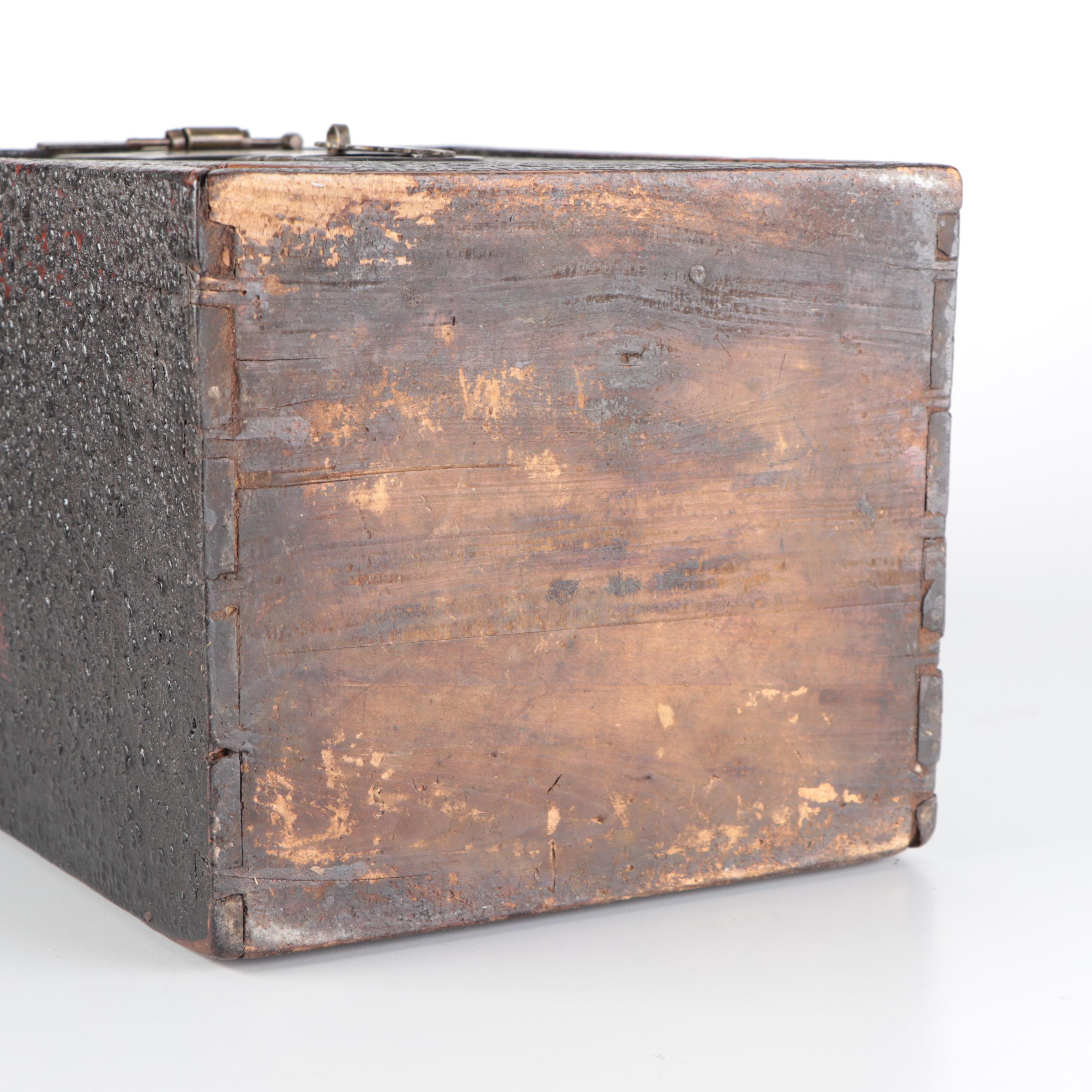 Chinese  Wooden Collectors Box or Specimen Case