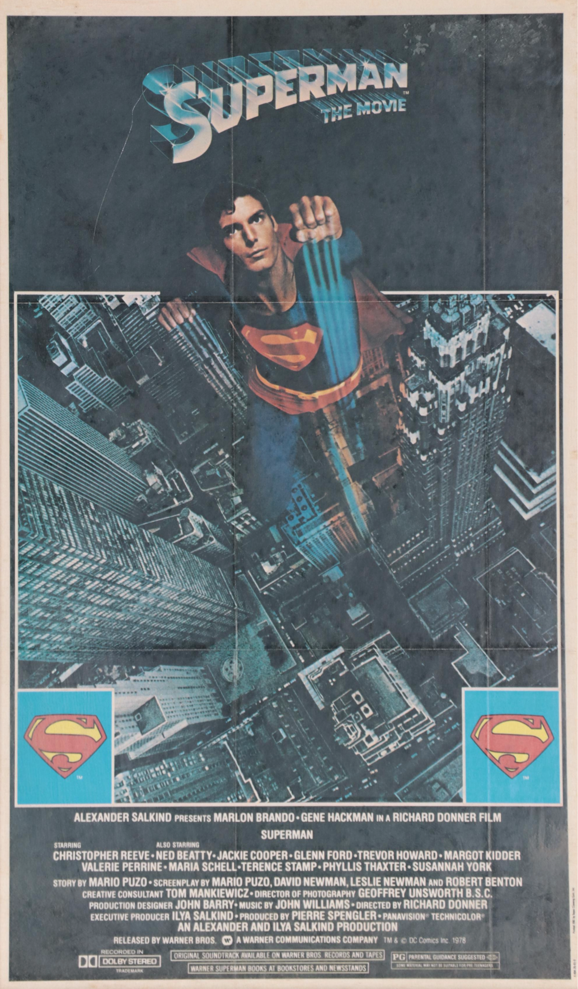 "Superman: The Movie" Offset Lithograph Advertisement Poster, 1981