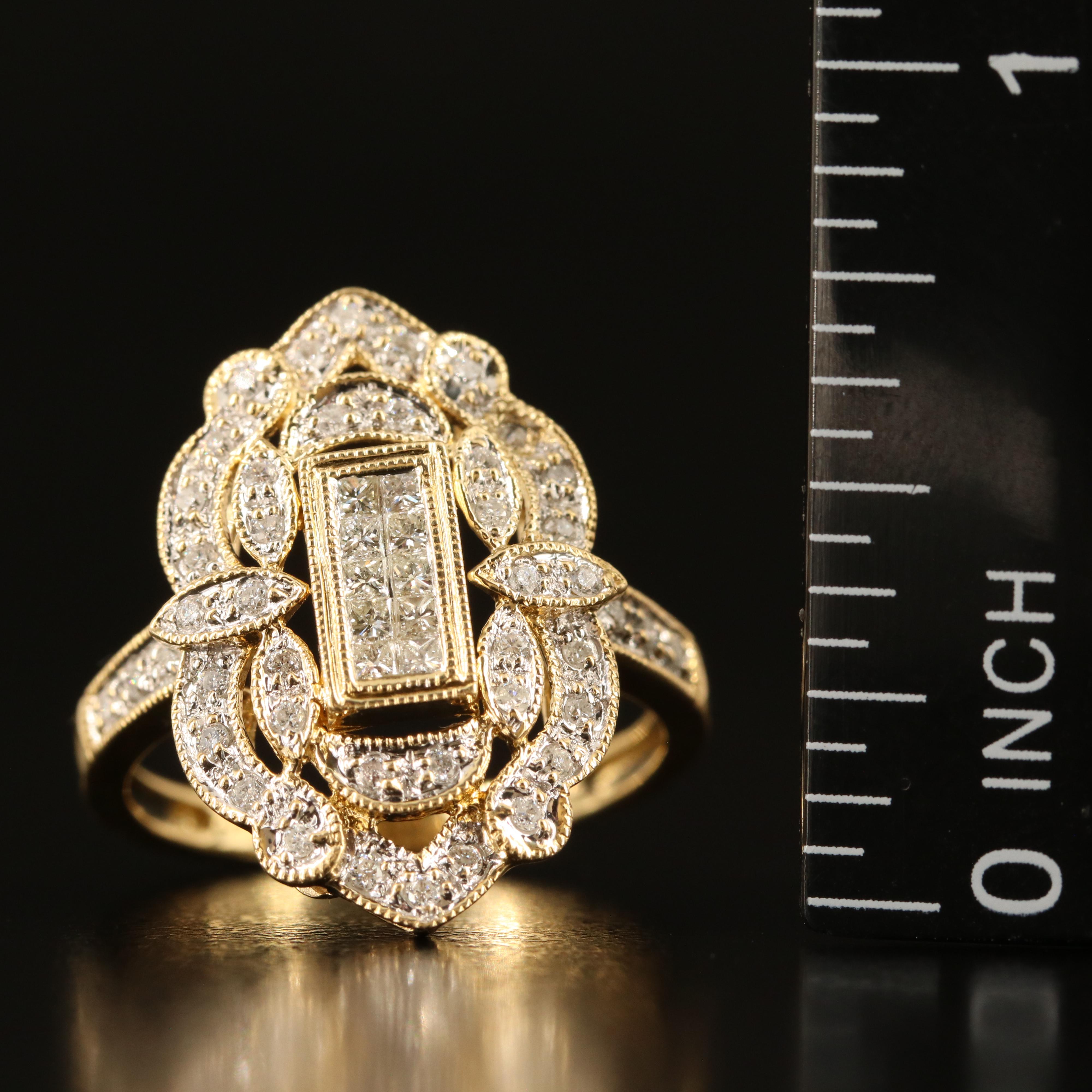 18K 0.51 CTW Diamond Arabesque Ring