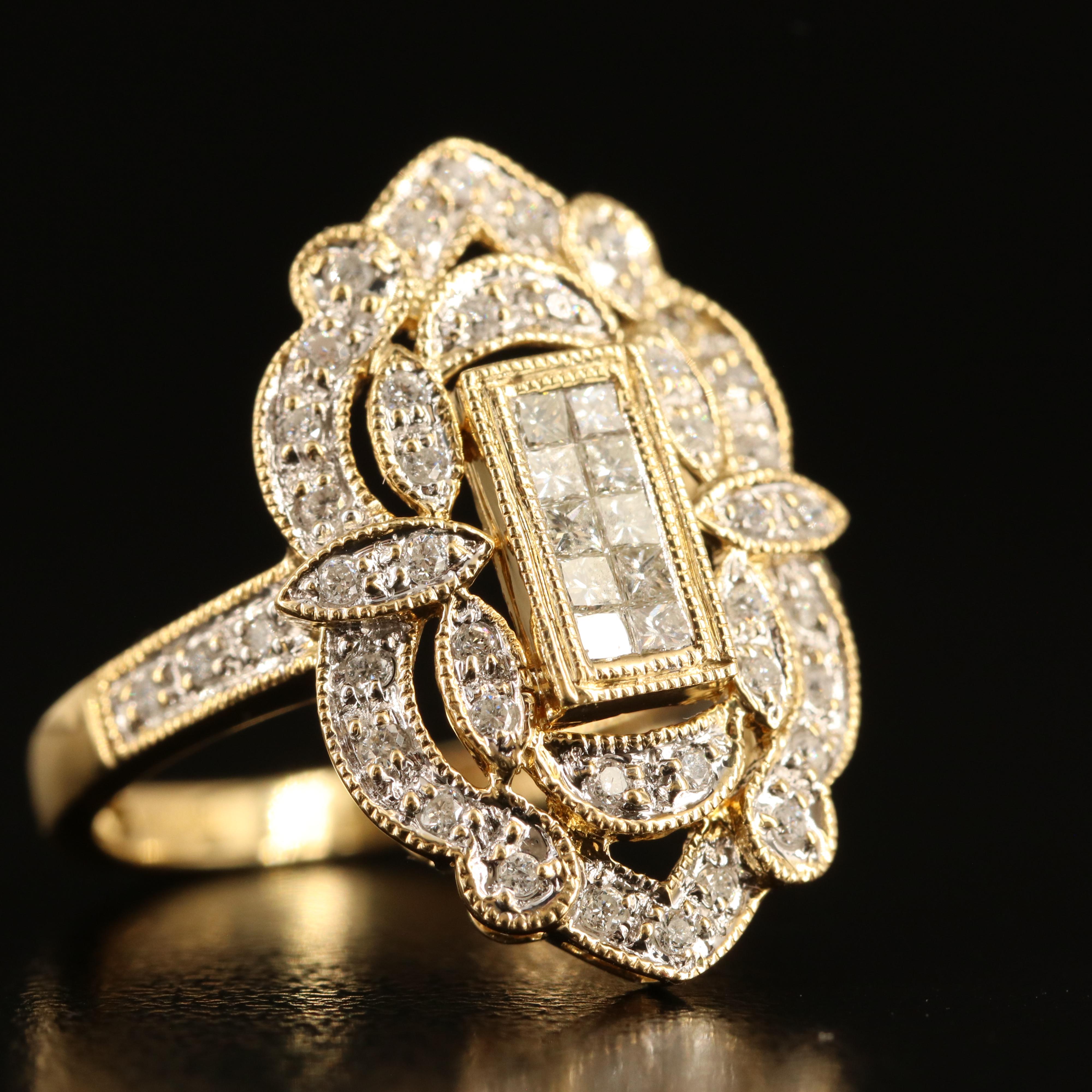 18K 0.51 CTW Diamond Arabesque Ring