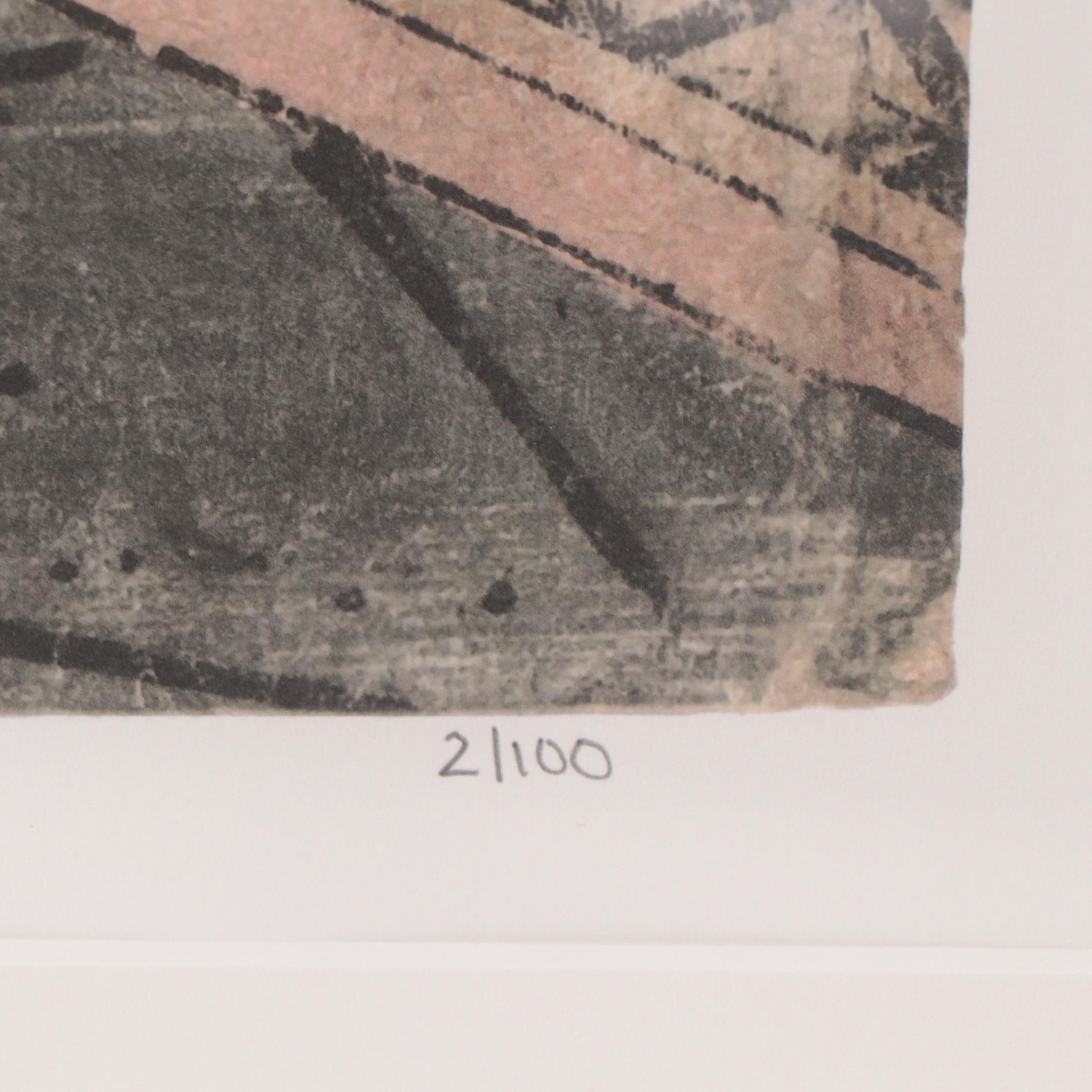 Lithograph After Kuniyoshi "Skilled Samurai"