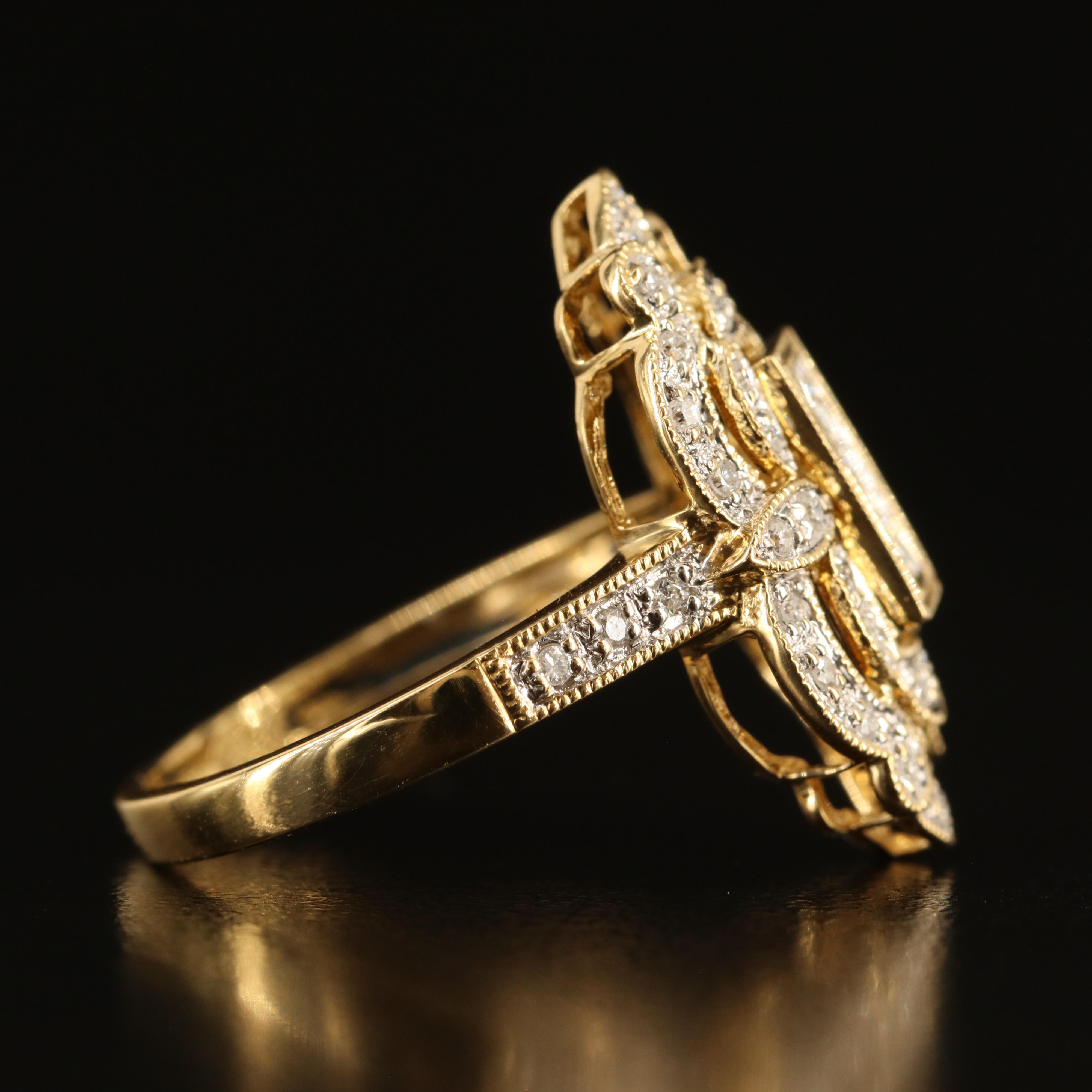 18K 0.51 CTW Diamond Arabesque Ring