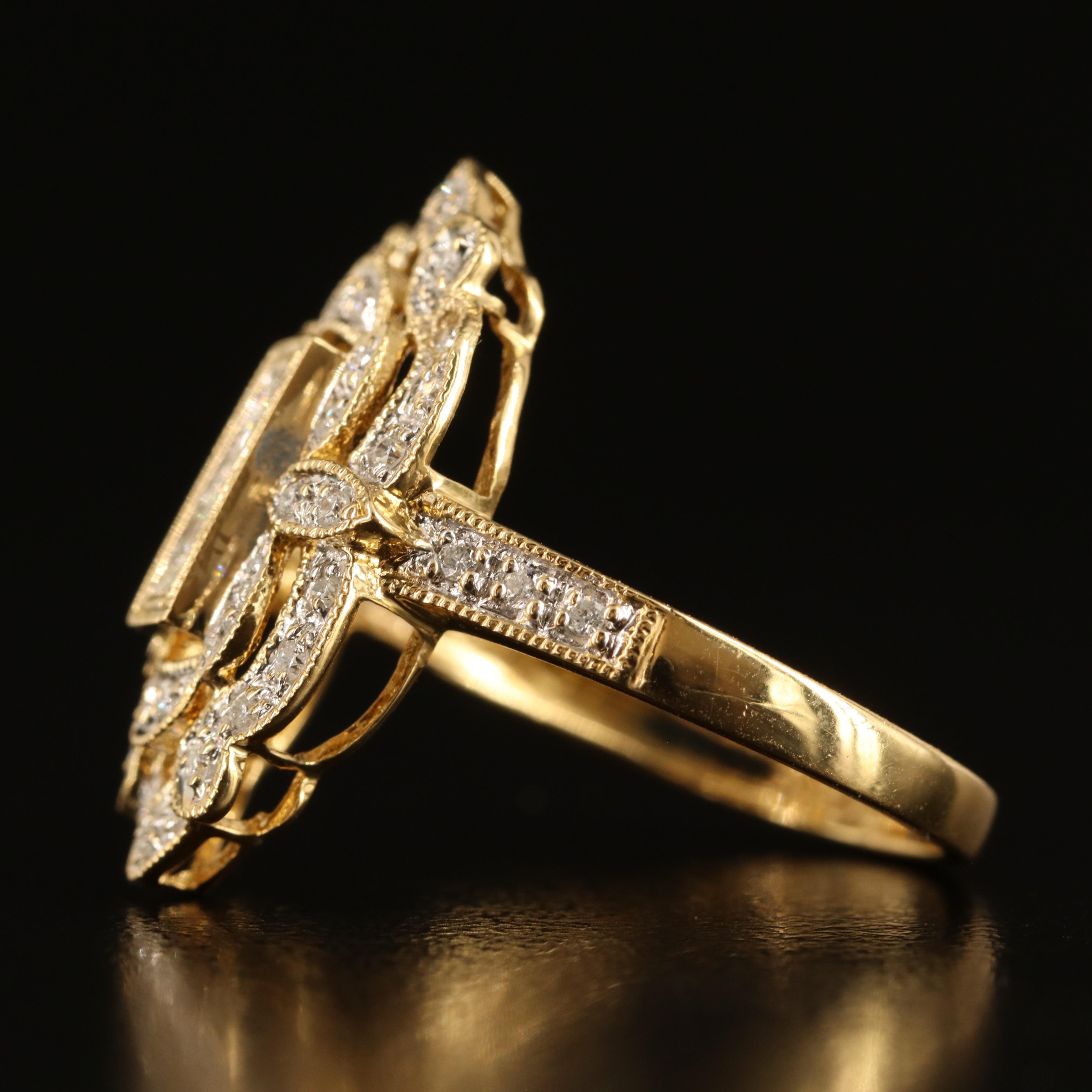 18K 0.51 CTW Diamond Arabesque Ring