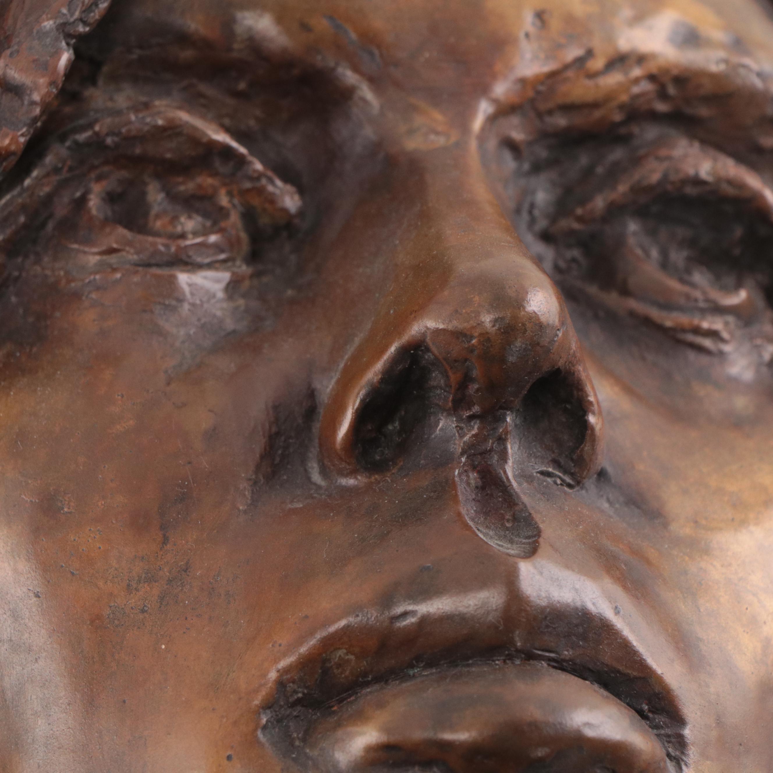 Cast Bronze Faces and Fragments Wall Sculptures