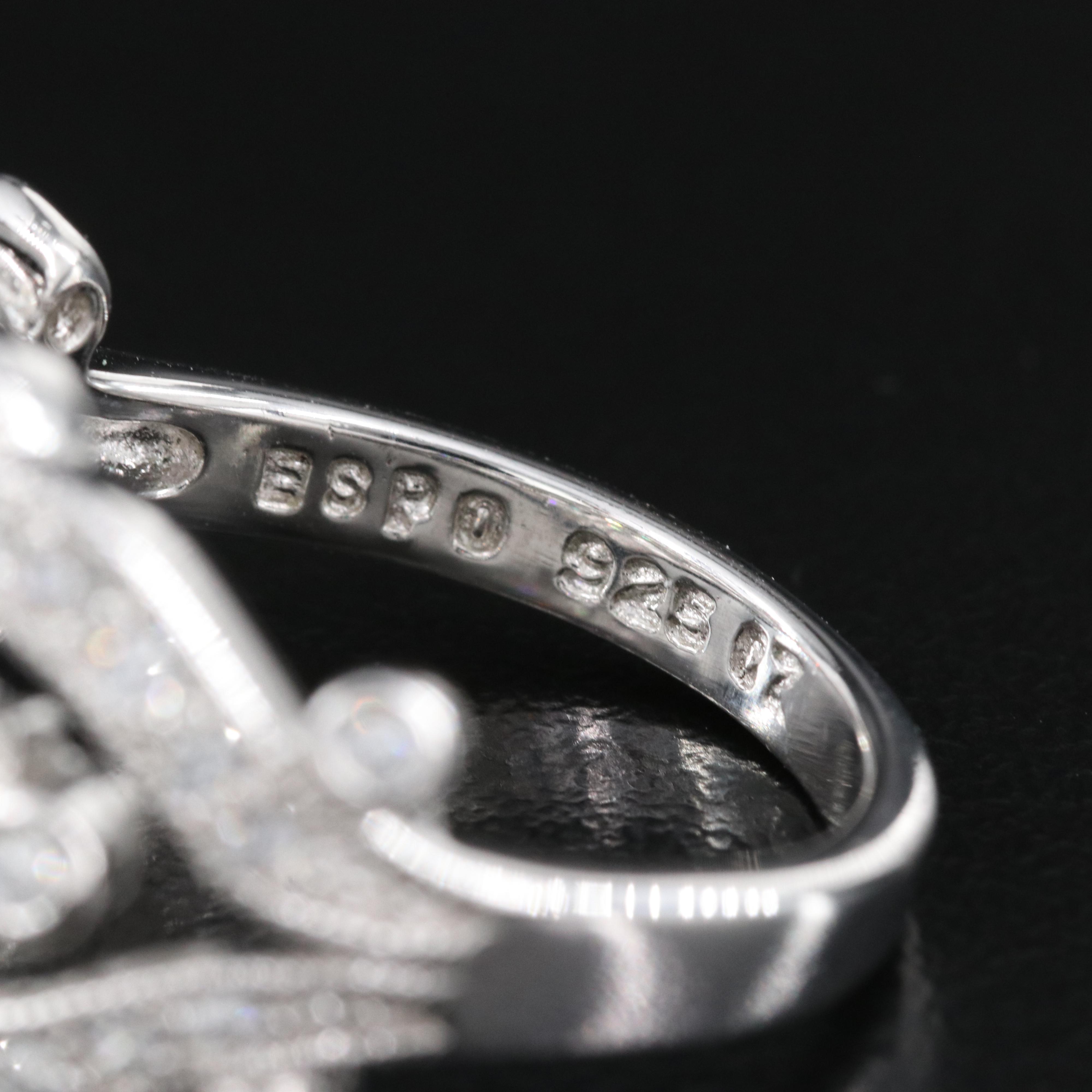 Joseph Esposito Sterling Cubic Zirconia Ring