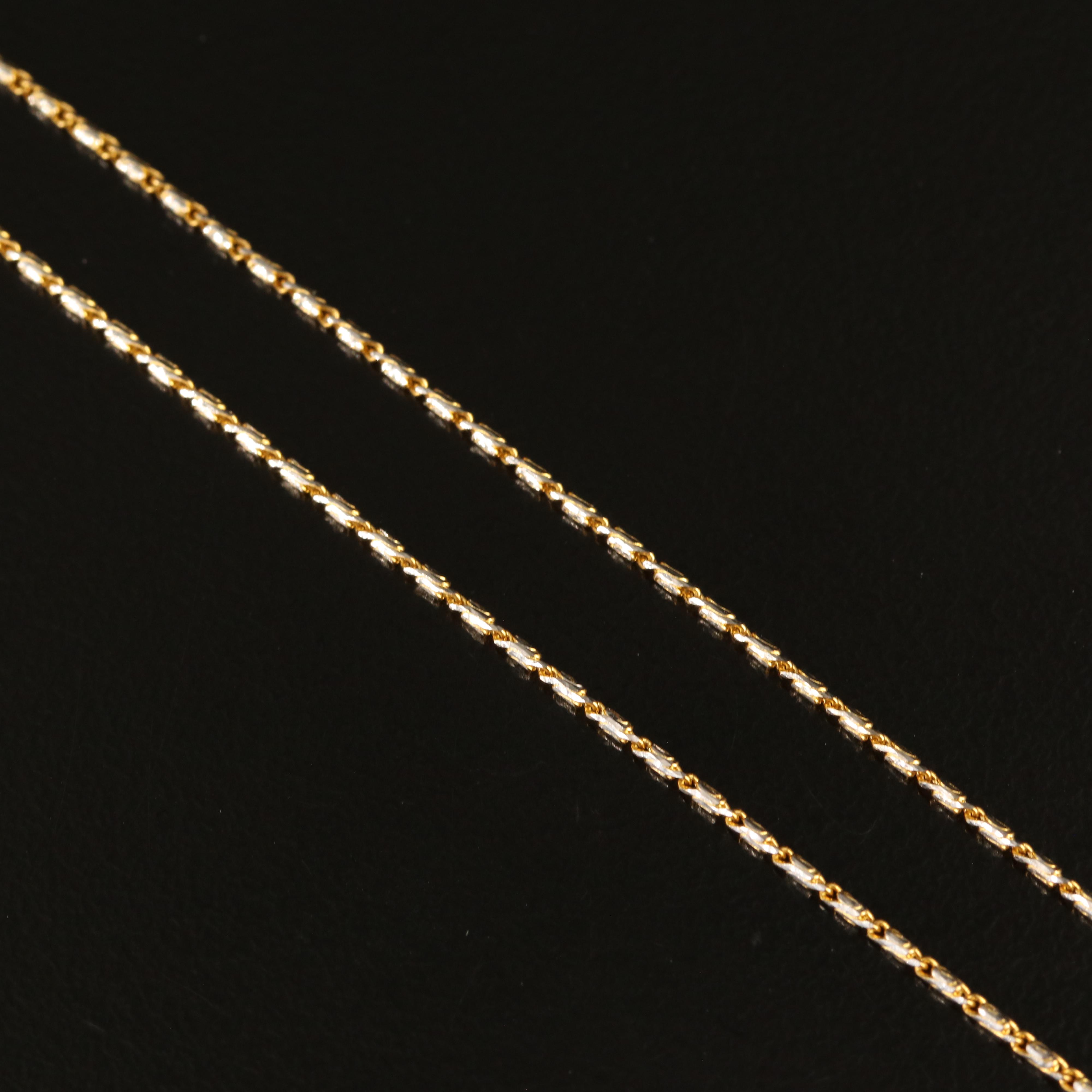 14K Fancy Link Chain