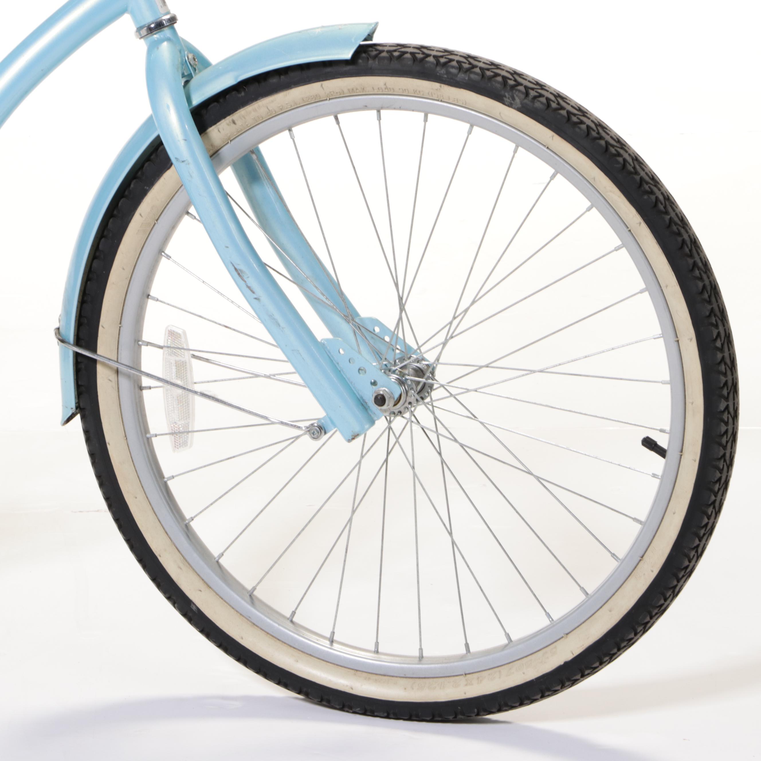 Women's Magna Rip Curl Cruiser Bicycle in Powder Blue