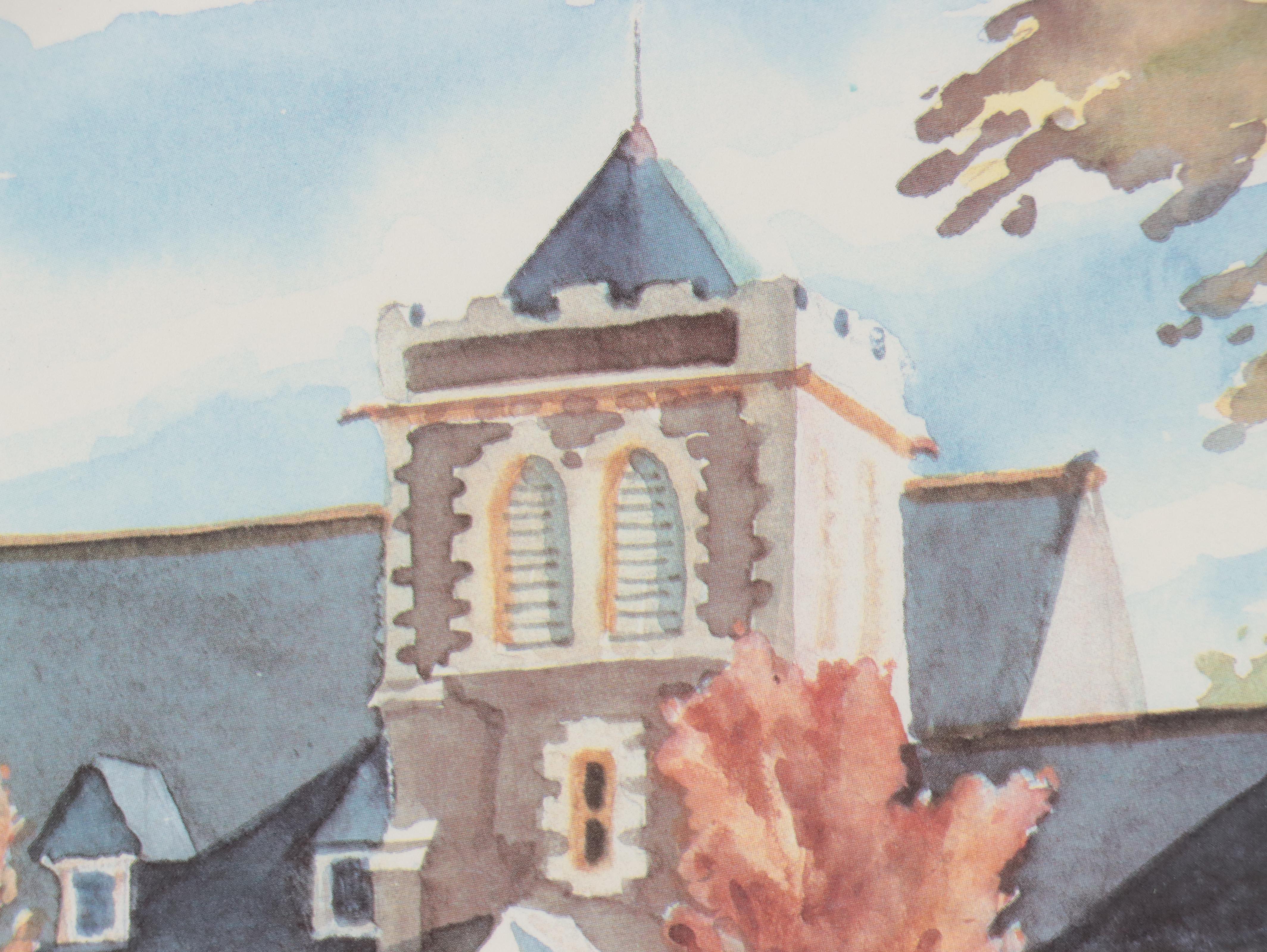 Residential Landscape Graphite Drawing, 1978; More