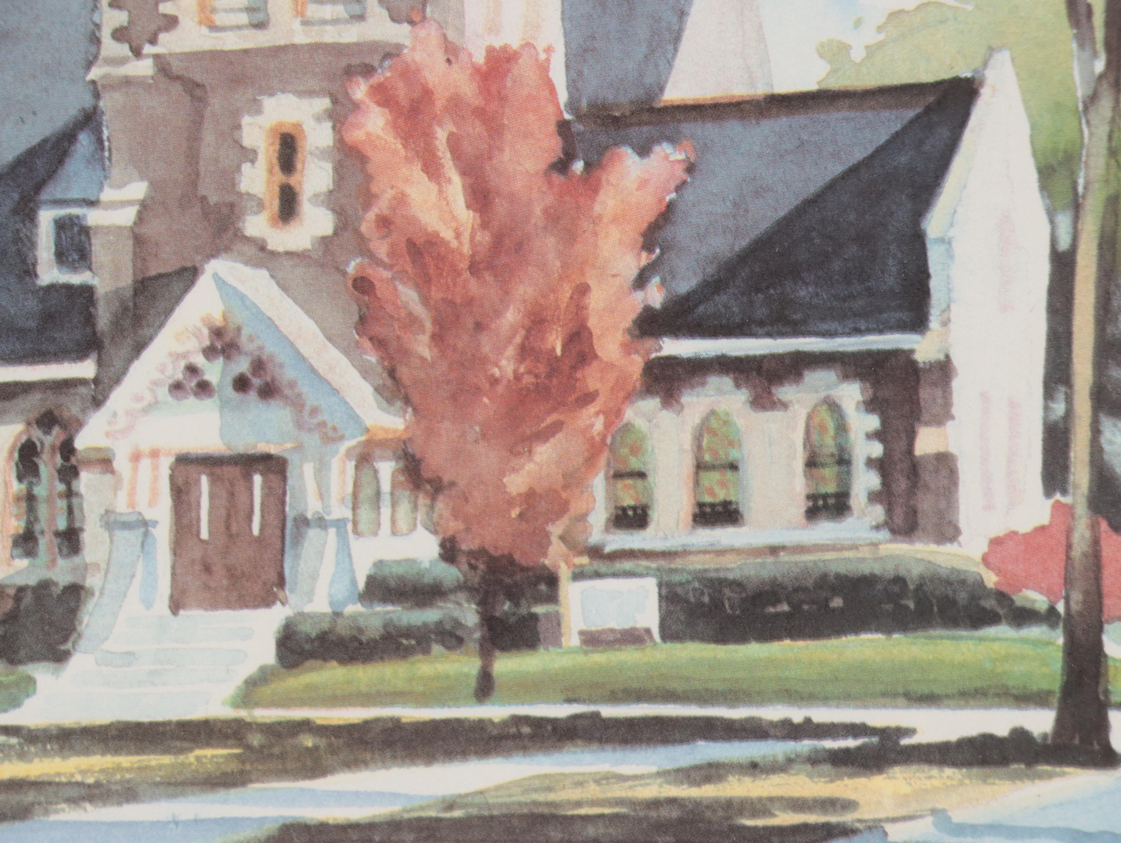 Residential Landscape Graphite Drawing, 1978; More