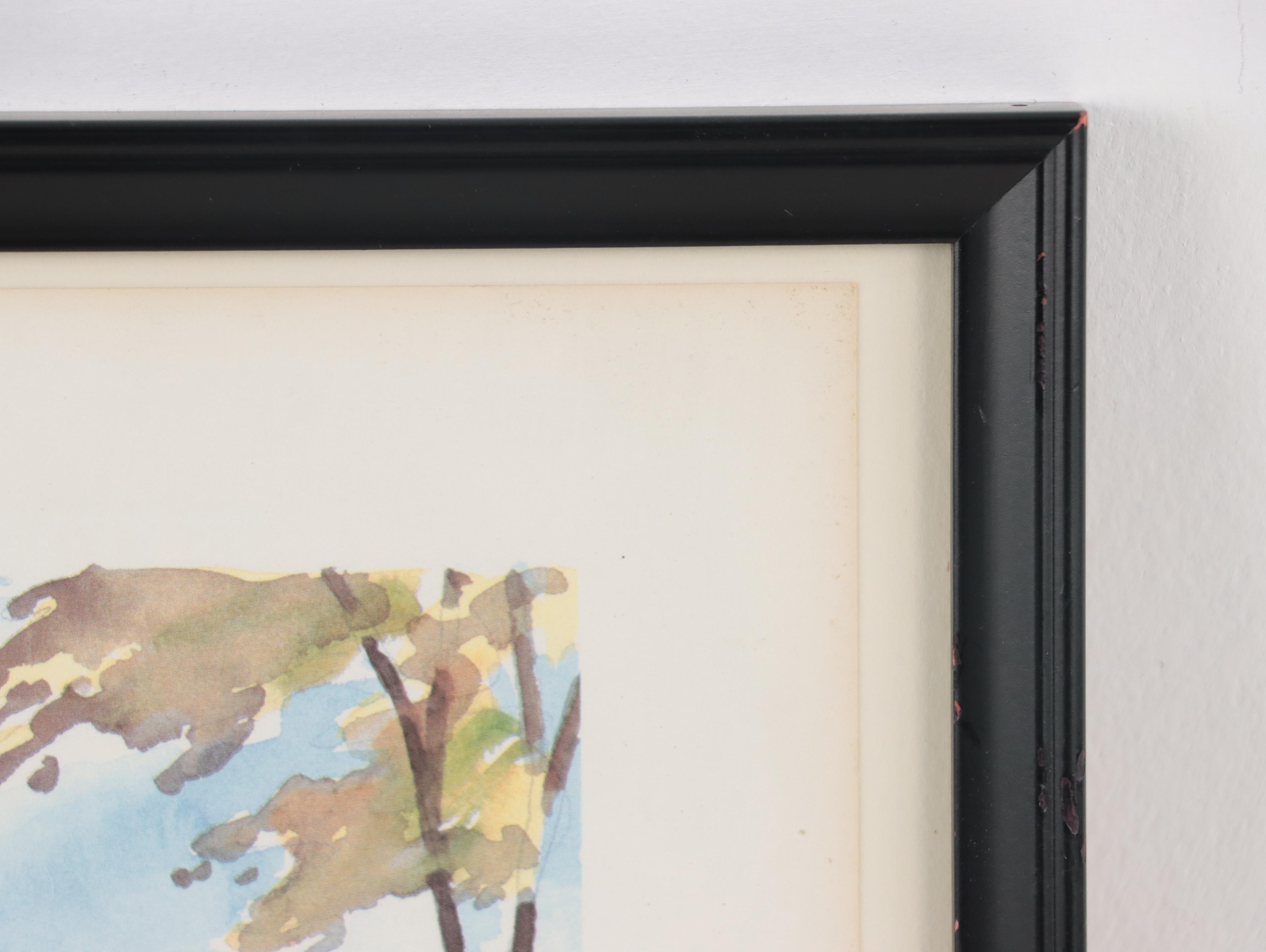 Residential Landscape Graphite Drawing, 1978; More