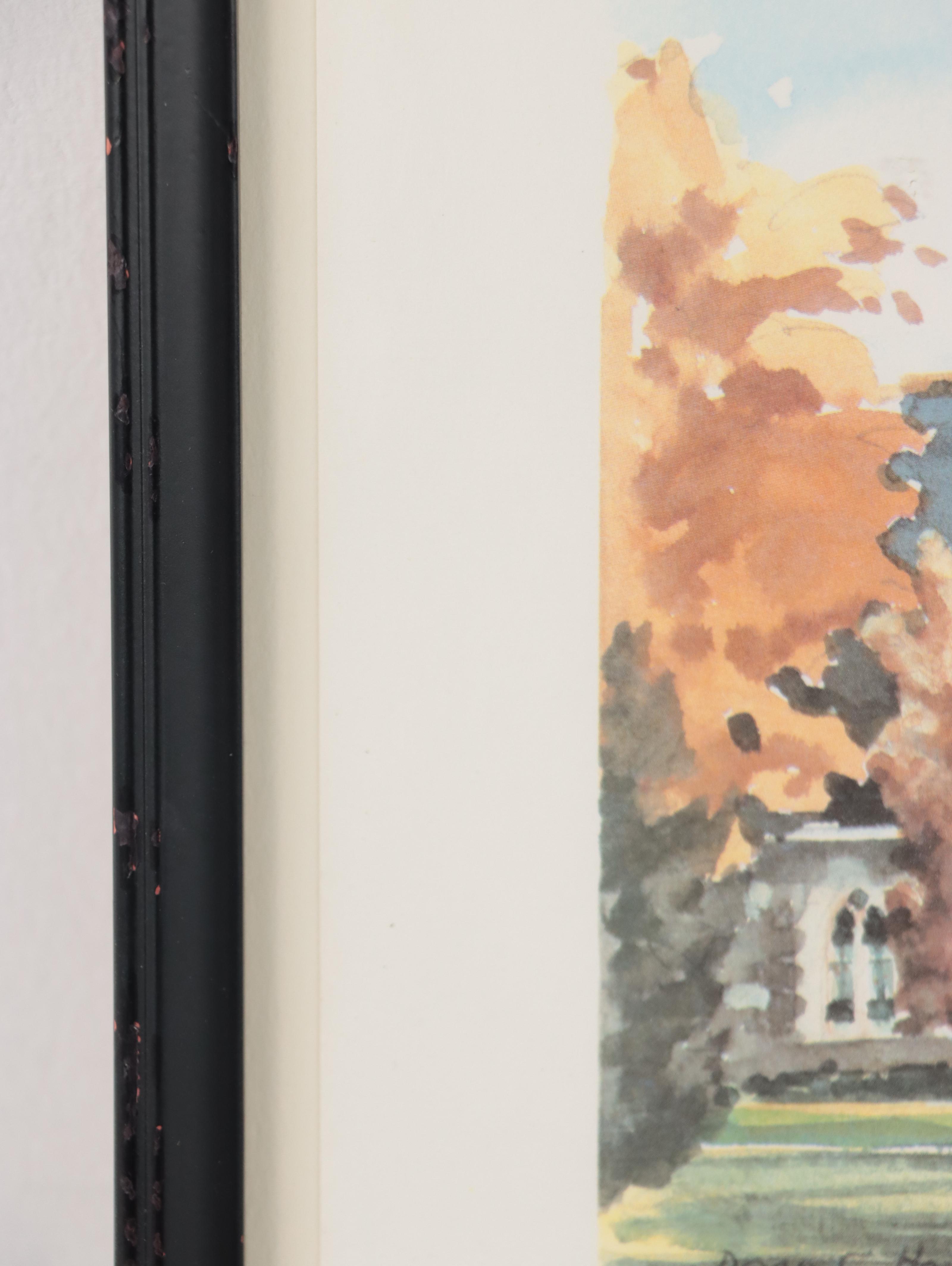 Residential Landscape Graphite Drawing, 1978; More