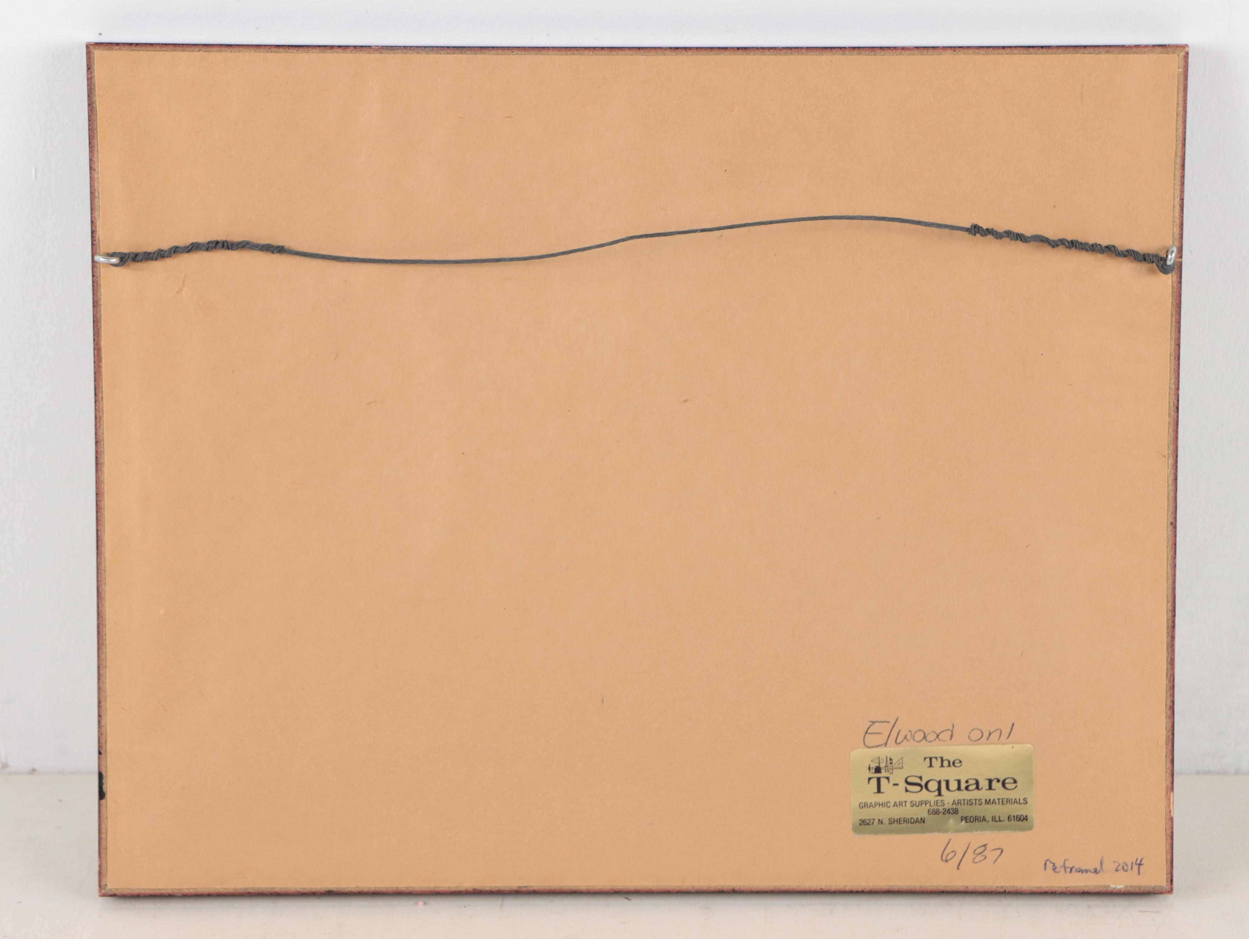 Residential Landscape Graphite Drawing, 1978; More