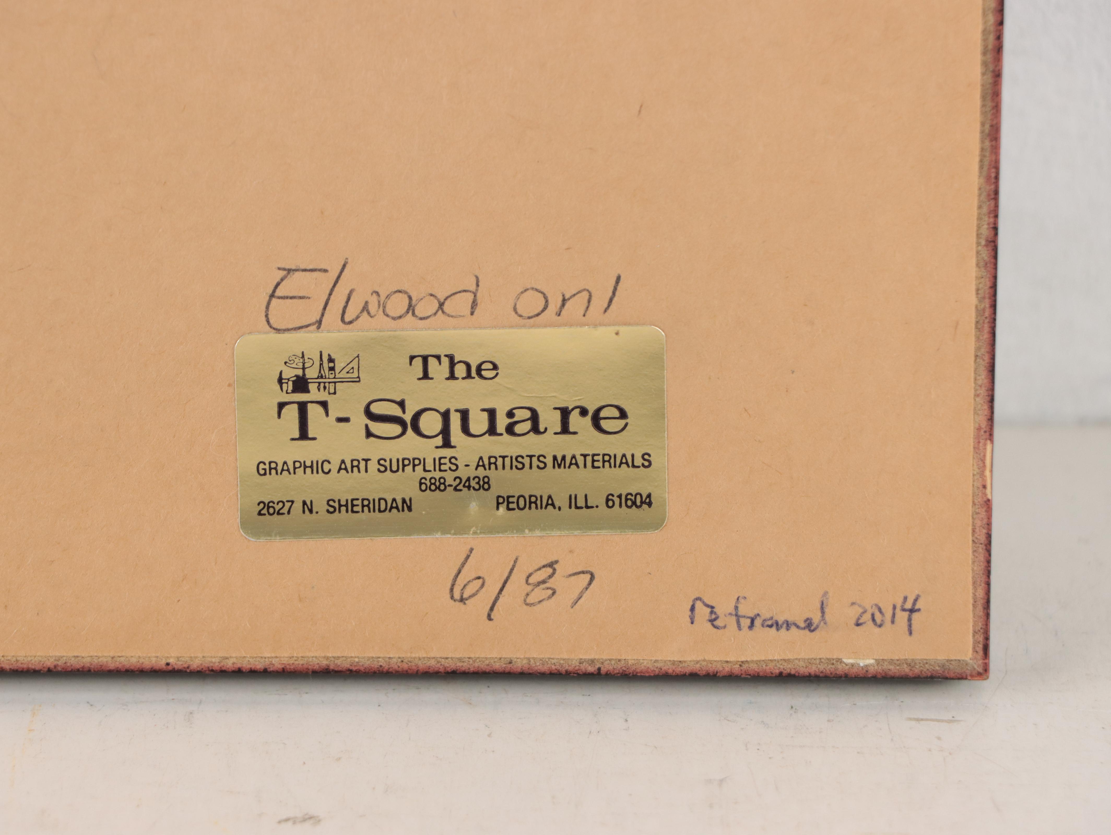 Residential Landscape Graphite Drawing, 1978; More