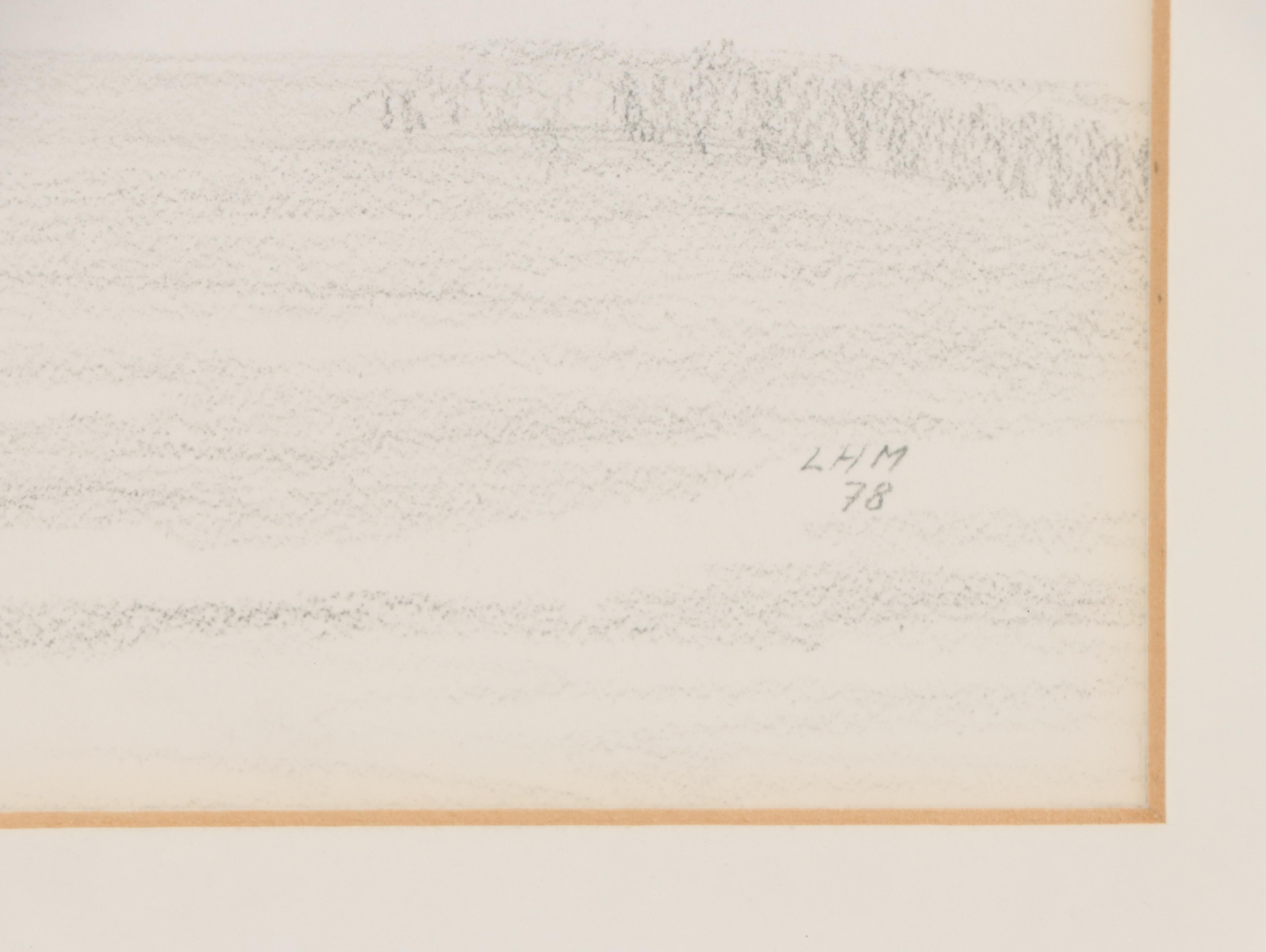 Residential Landscape Graphite Drawing, 1978; More