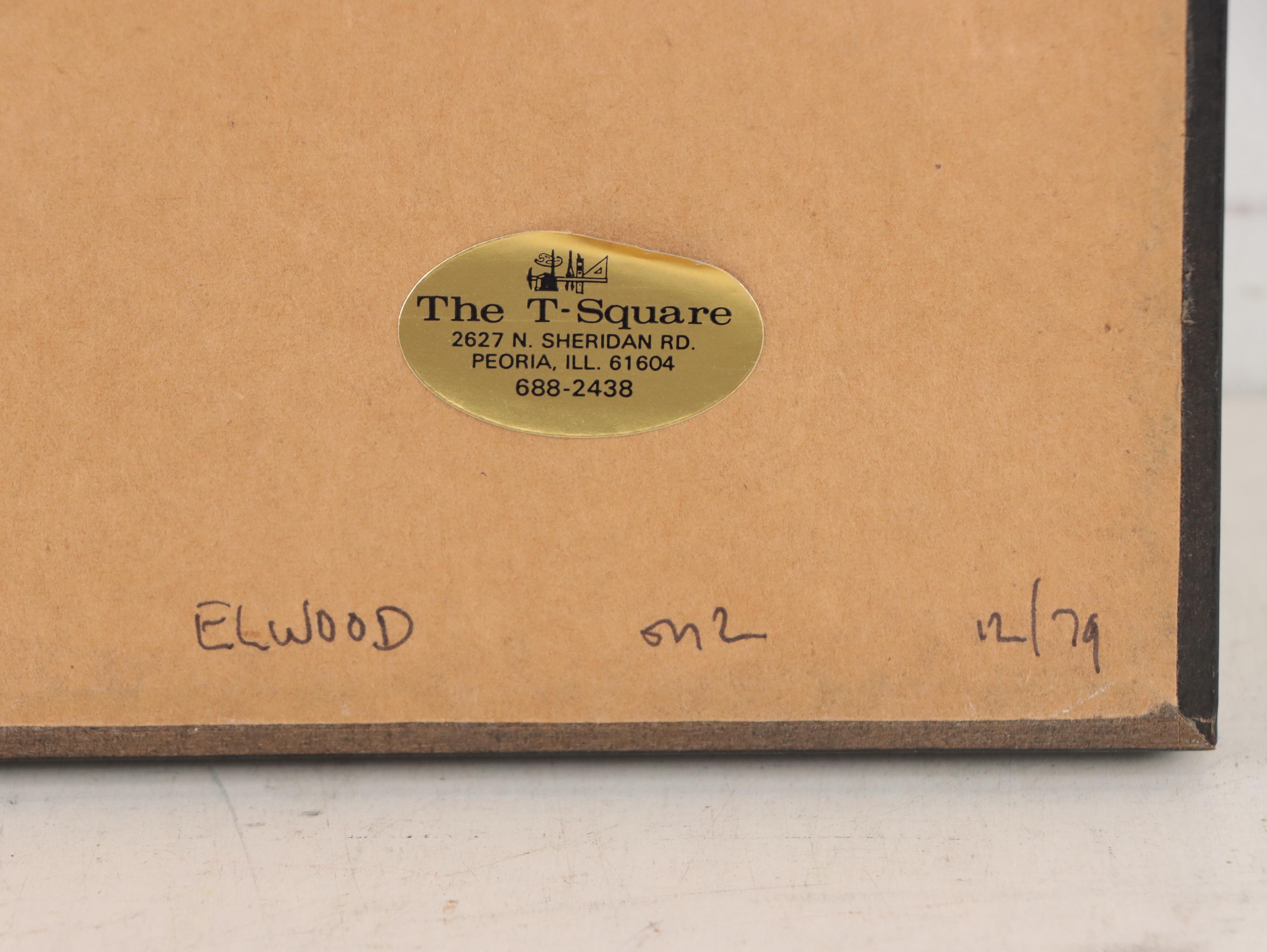 Residential Landscape Graphite Drawing, 1978; More