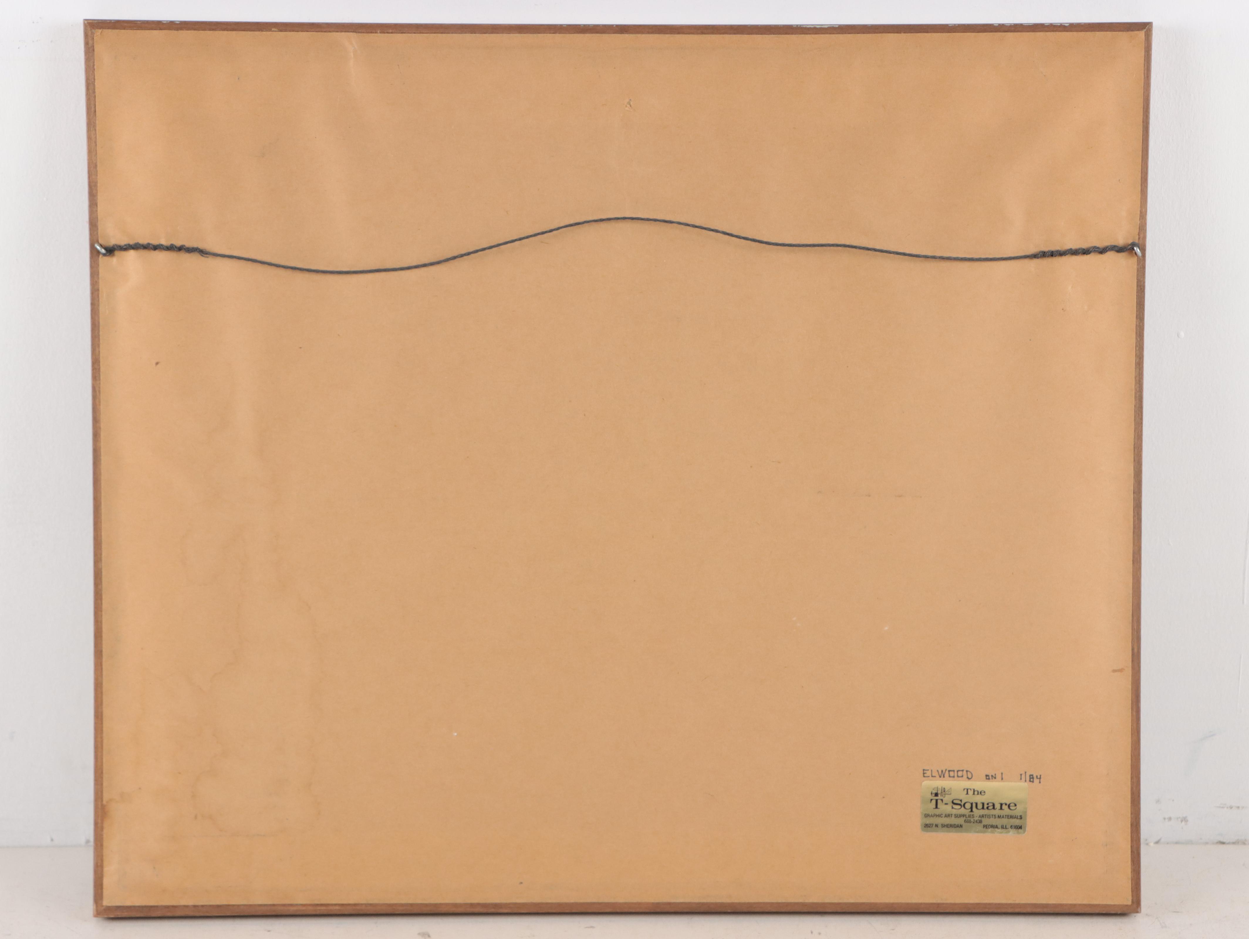 Residential Landscape Graphite Drawing, 1978; More