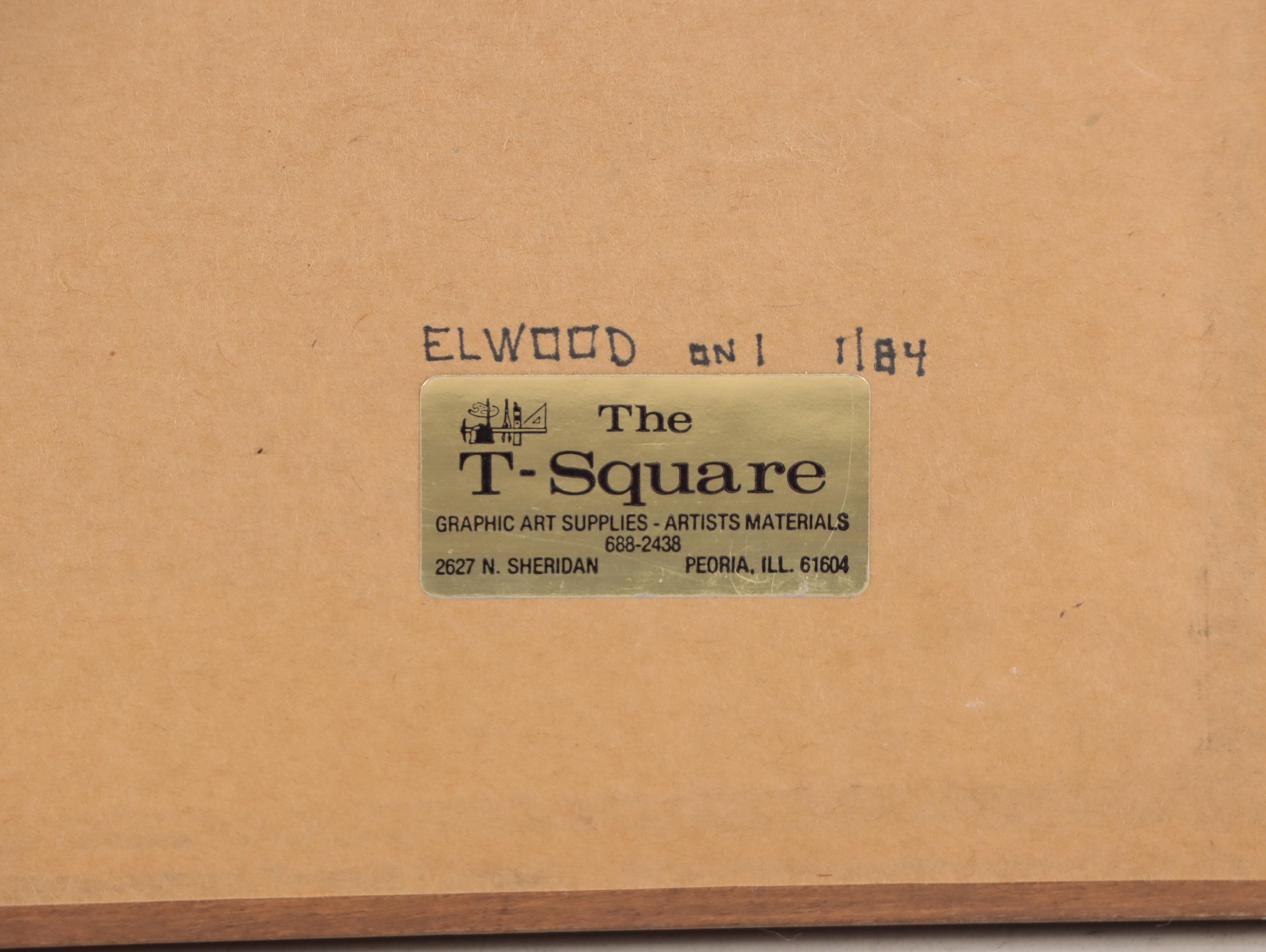 Residential Landscape Graphite Drawing, 1978; More