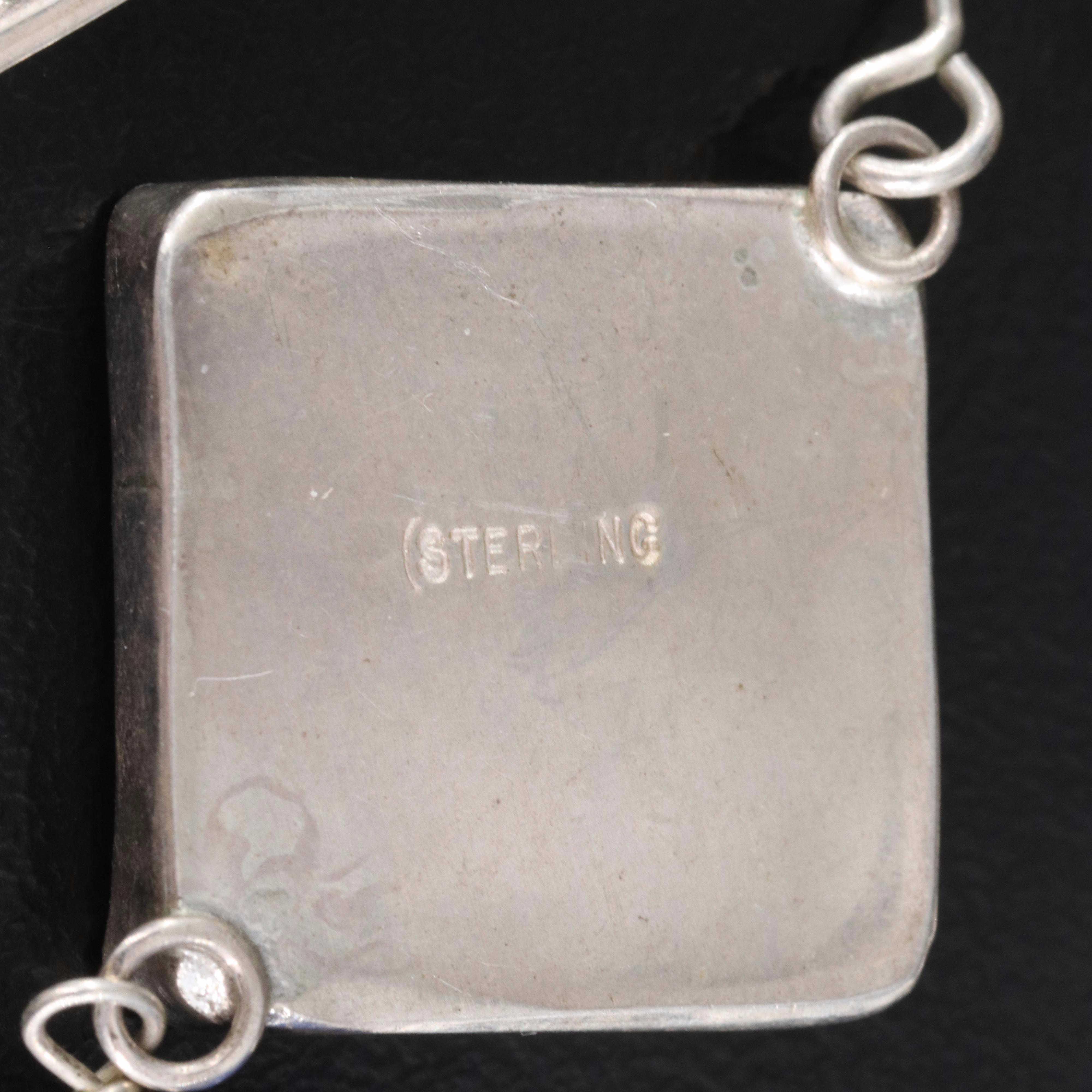 Sterling Earrings Including Lapis Lazuli, Jasper, Glass and Scrollwork