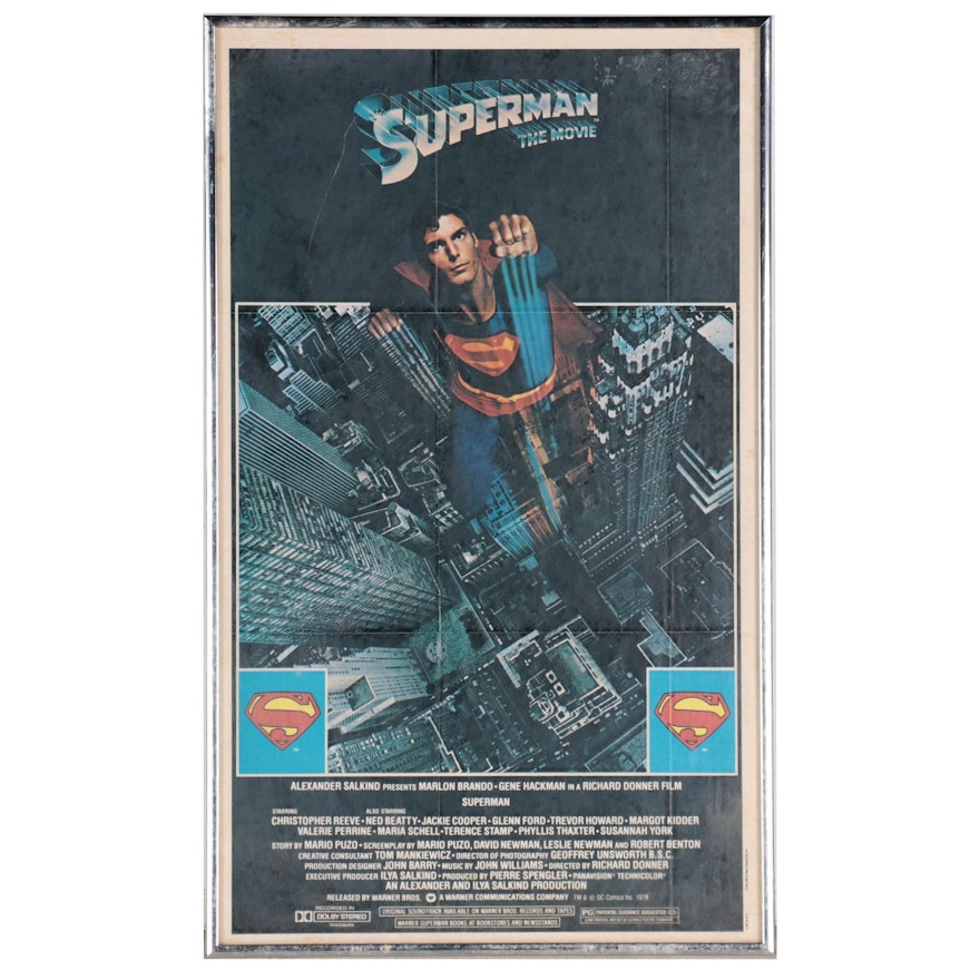 "Superman: The Movie" Offset Lithograph Advertisement Poster, 1981