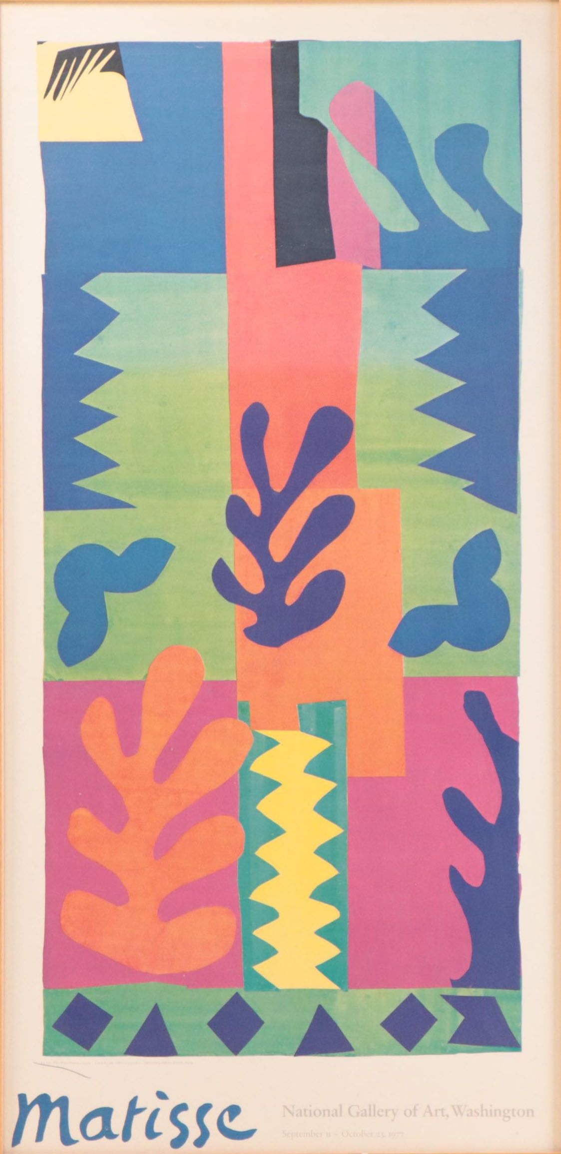 Offset Lithograph Exhibition Poster After Henri Matisse "The Cut-Outs"