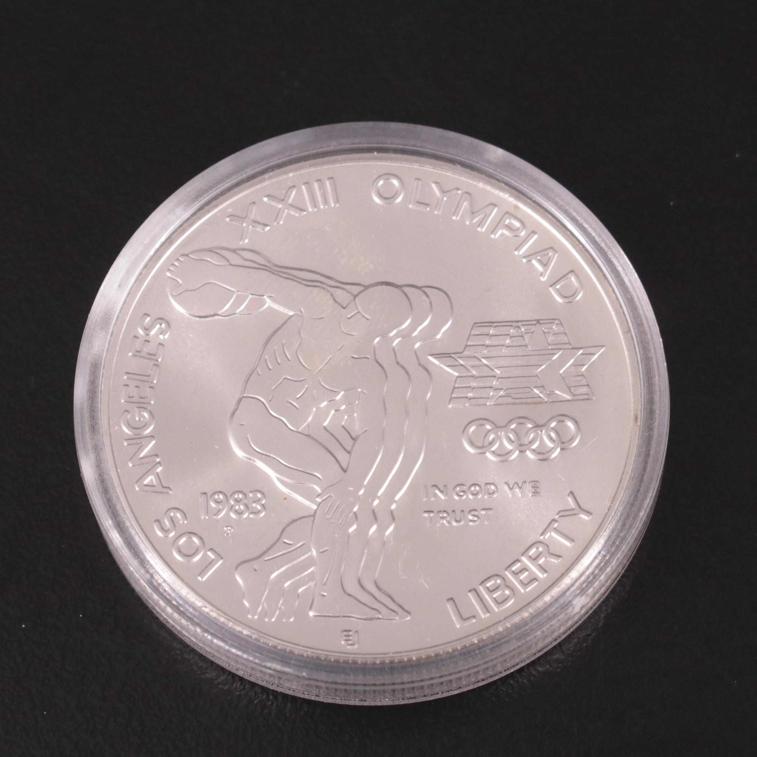 1983 3-Coin Olympic Commemorative Silver Dollar Set