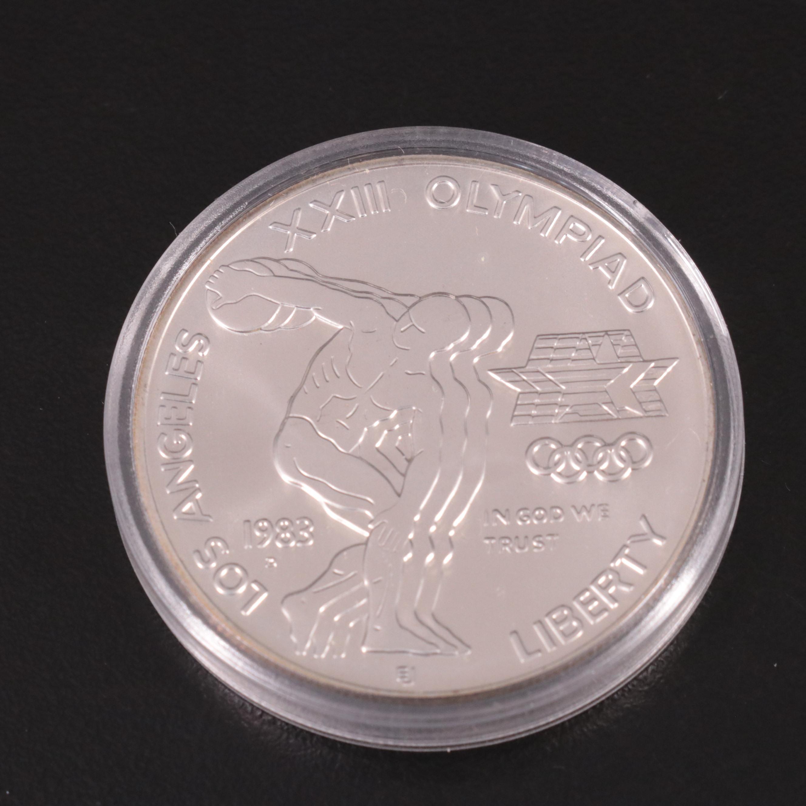 1983 3-Coin Olympic Commemorative Silver Dollar Set